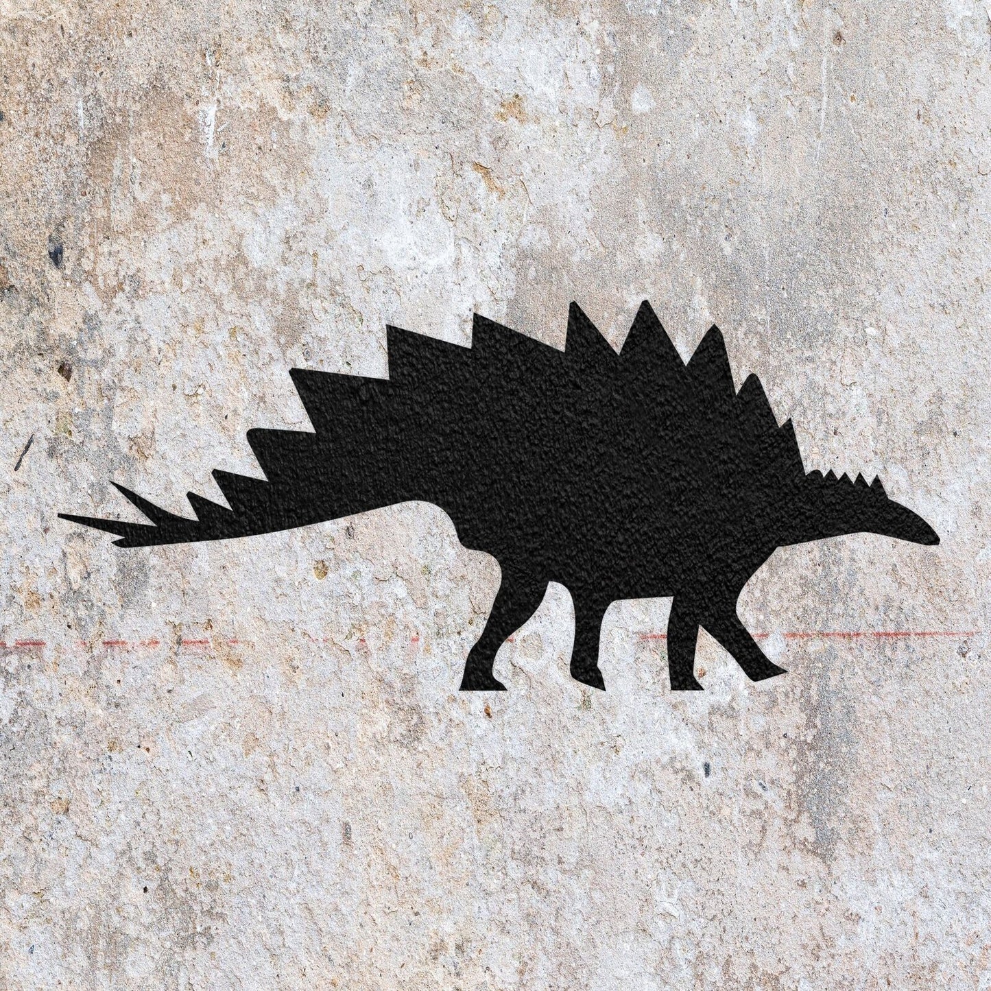 STENCIL STEGOSAURUS DINOSAUR SHAPE MYLAR PAINTING WALL ART CRAFTS AIRBRUSH