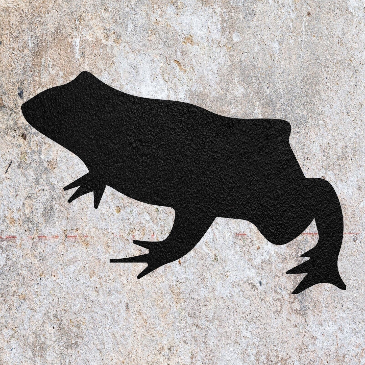 STENCIL TOAD AMPHIBIAN ANIMAL MYLAR  PAINTING WALL ART  THREE CRAFTS  AIRBRUSH