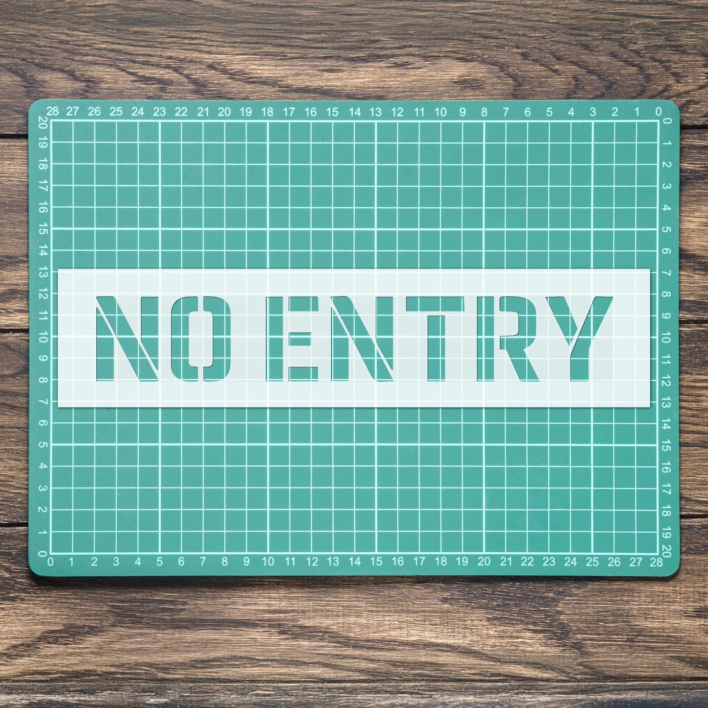 STENCIL NO ENTRY OUTSIDE MYLAR PAINTING  SIGN HOME DIY ART CRAFTS  AIRBRUSH