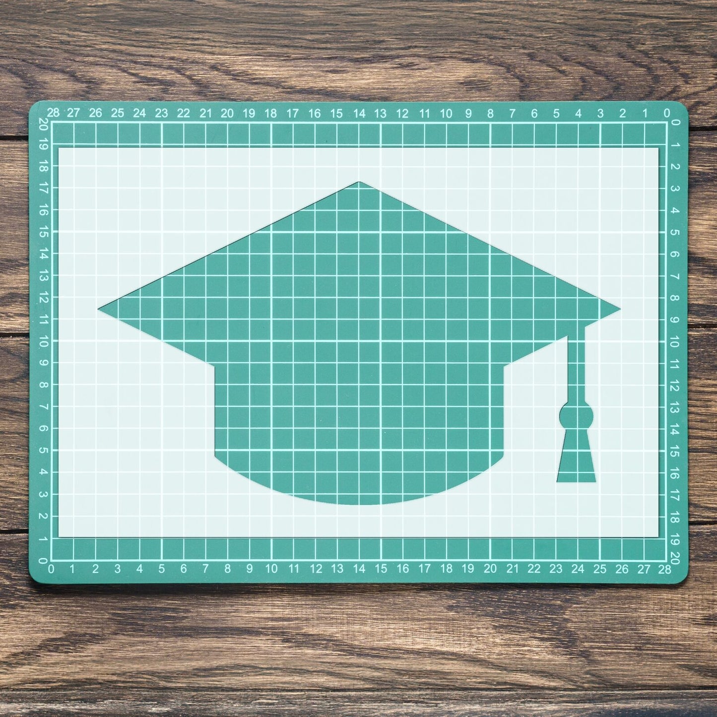 STENCIL GRADUATION CAP MYLAR  PAINTING WALL ART  CRAFTS  AIRBRUSH