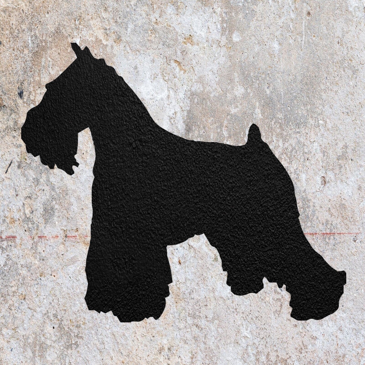 STENCIL MINIATURE SCHNAUZER MYLAR WALL ART HOME DECOR ART CRAFT AIRBRUSH