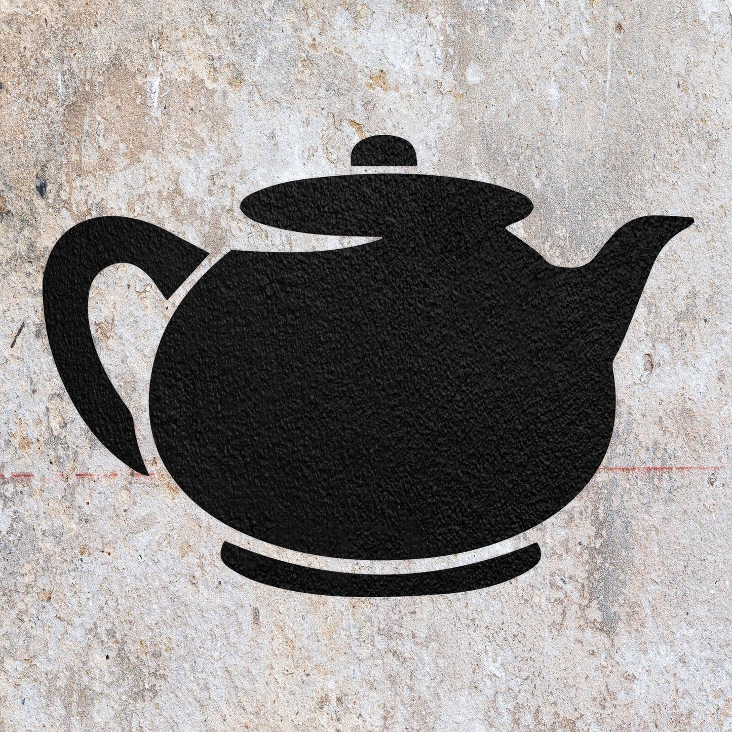 STENCIL TEA POT KITCHEN COFFEE CUP MYLAR  PAINTING WALL ART CRAFTS  1  AIRBRUSH