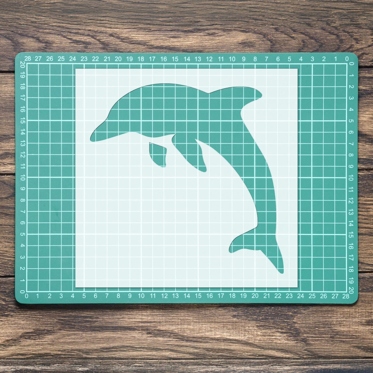 STENCIL DOLPHIN MYLAR  PAINTING WALL ART  CRAFTS  AIRBRUSH