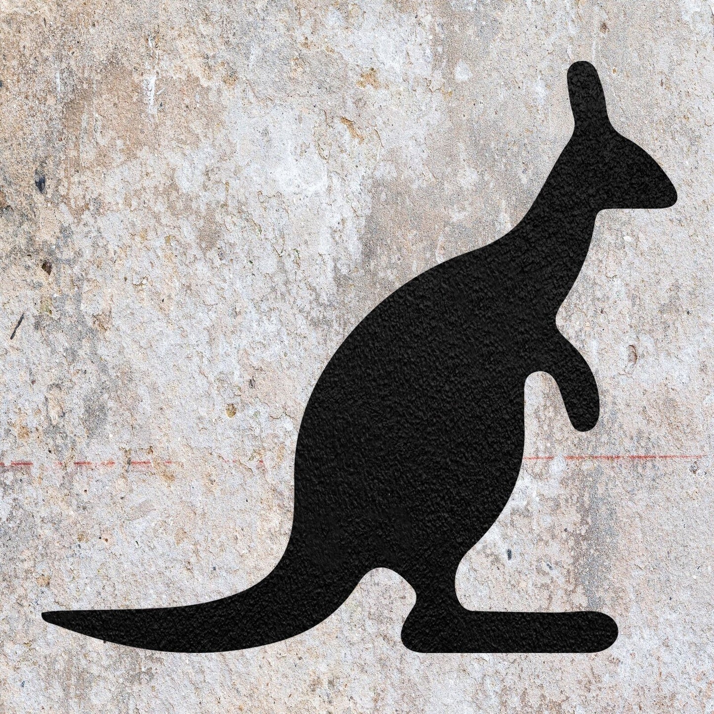 STENCIL KANGAROO AUSTRALIAN ANIMAL MYLAR  PAINTING WALL ART CRAFTS  1  AIRBRUSH