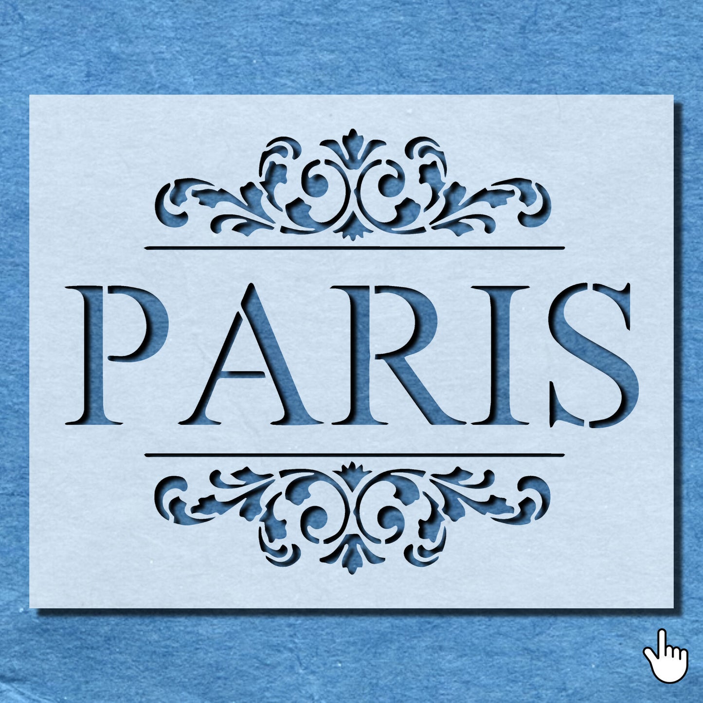 STENCIL PARIS DAMASK VINTAGE QUOTE MYLAR  PAINTING WALL ART CRAFTS   AIRBRUSH