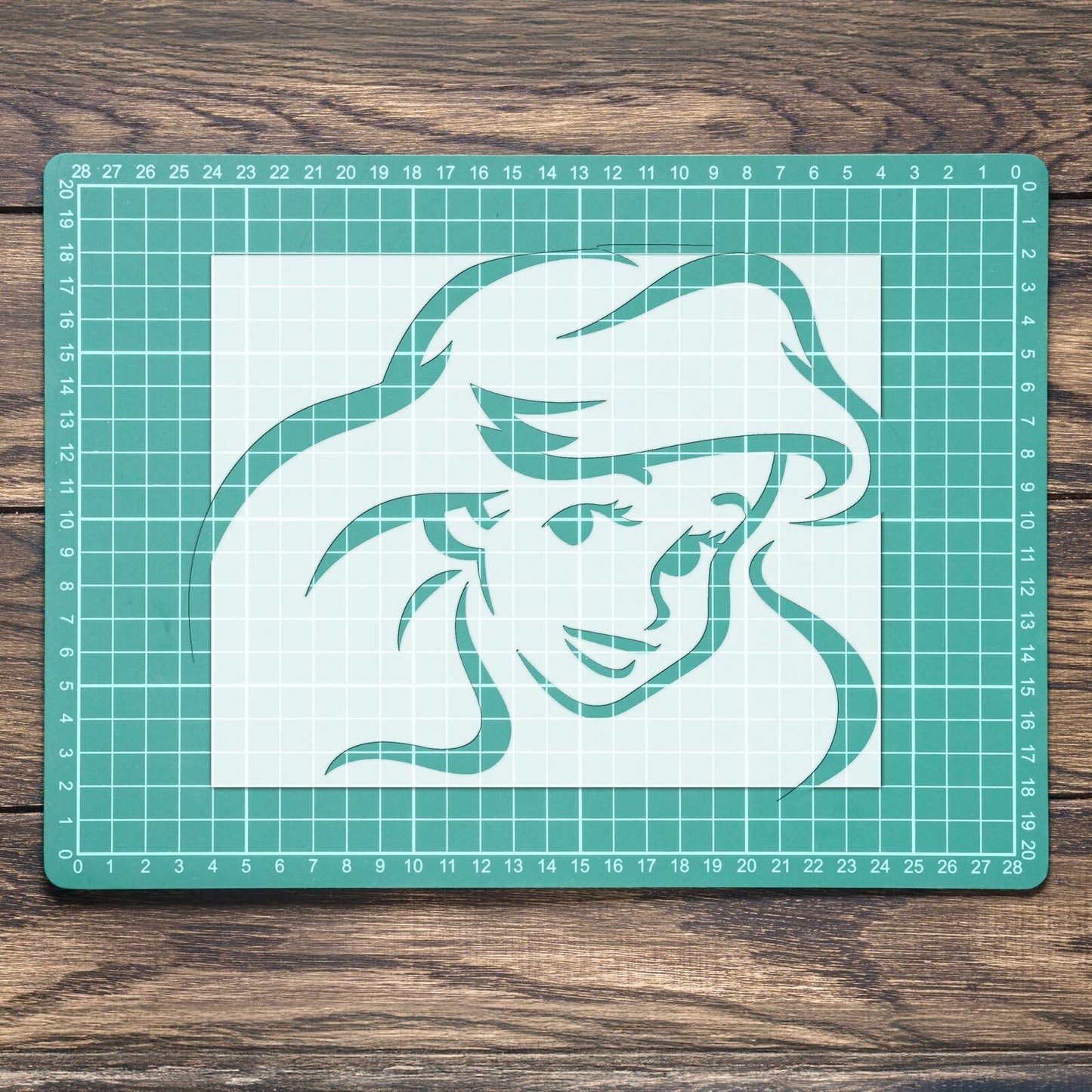 STENCIL LITTLE MERMAID DISNEY CHARACTER MYLAR PAINTING WALL ART CRAFT  AIRBRUSH