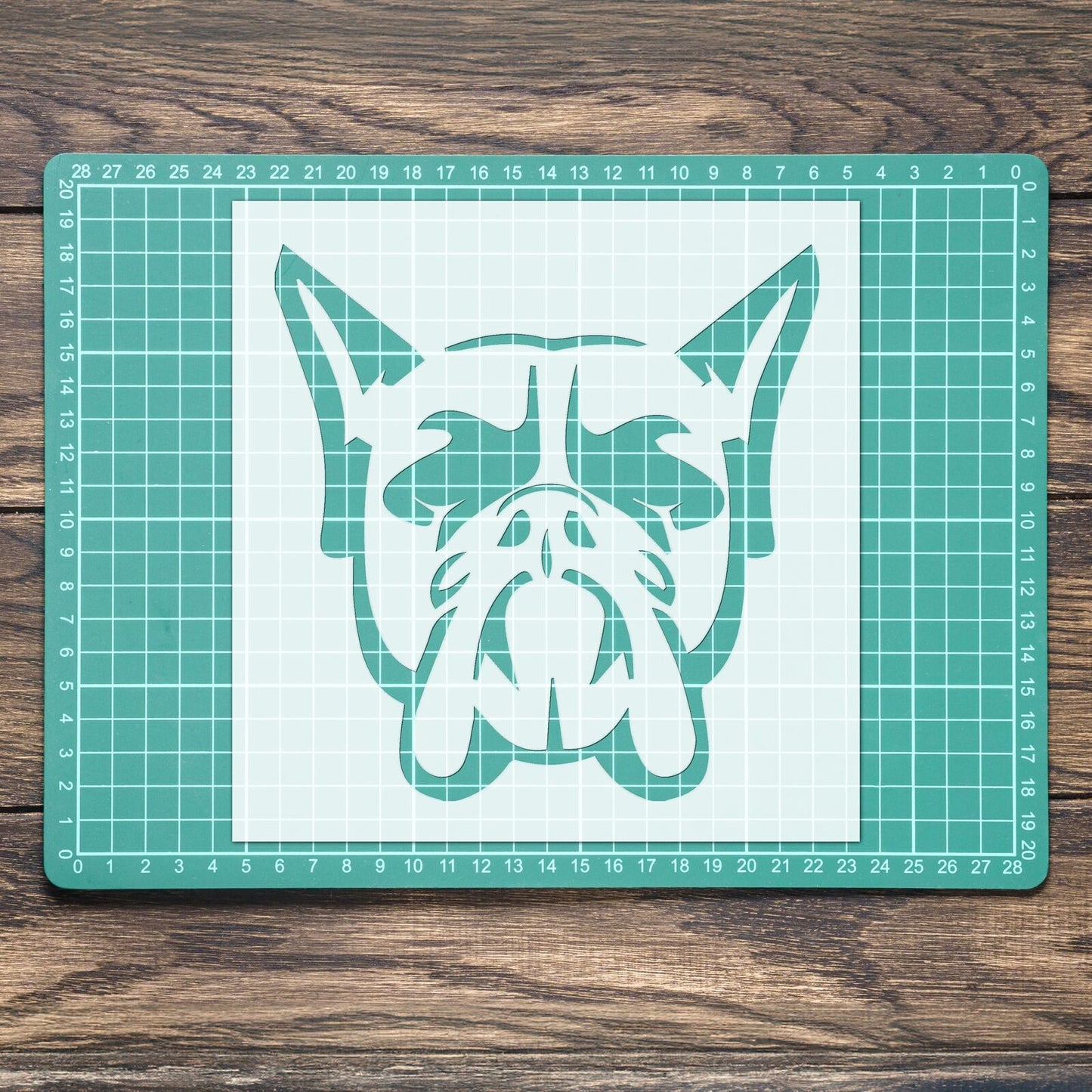 STENCIL BOXER DOG MYLAR PAINTING WALL ART  HOME DECOR DIY ART CRAFTS  AIRBRUSH