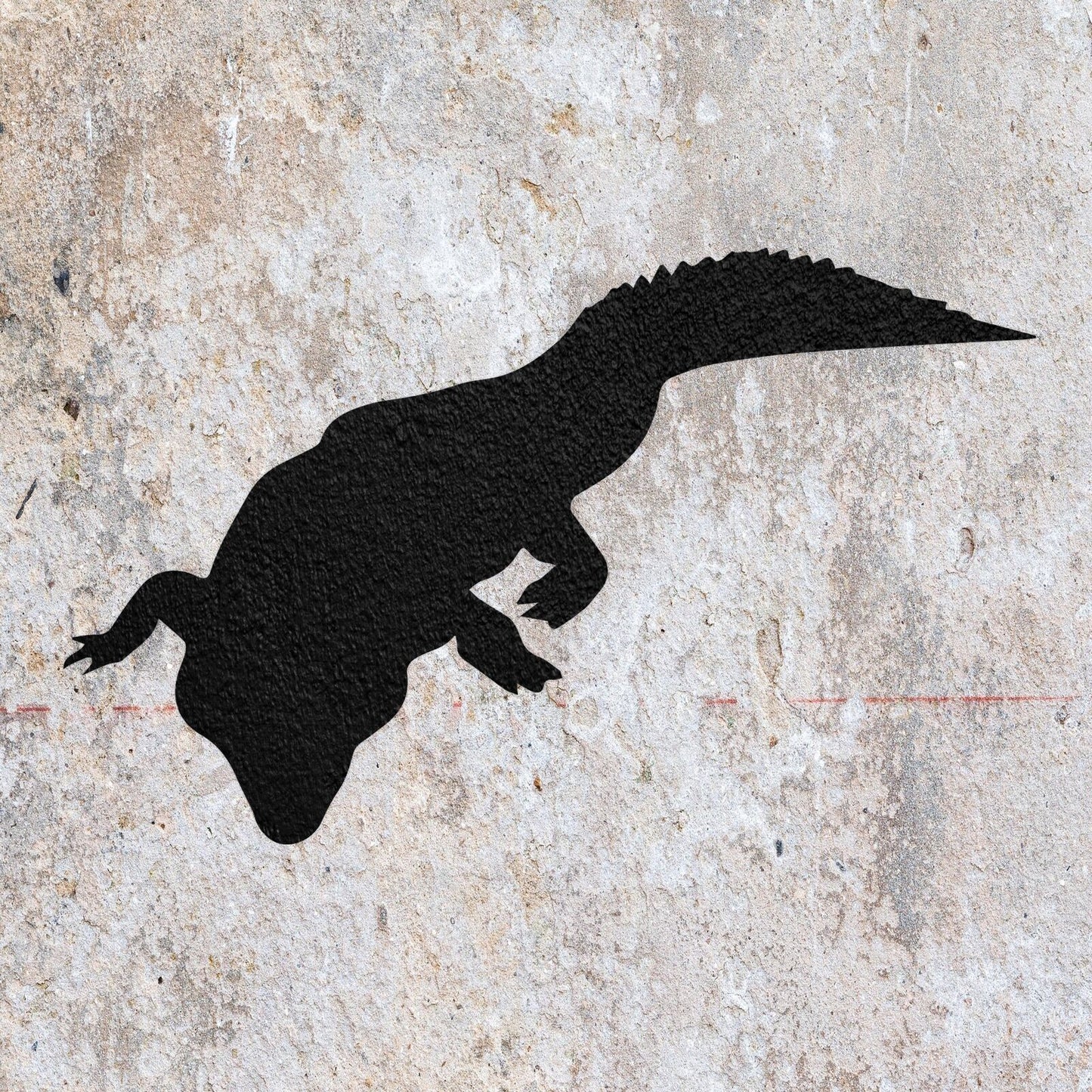 STENCIL ALLIGATOR REPTILE ANIMAL MYLAR  PAINTING WALL ART  CRAFTS  AIRBRUSH