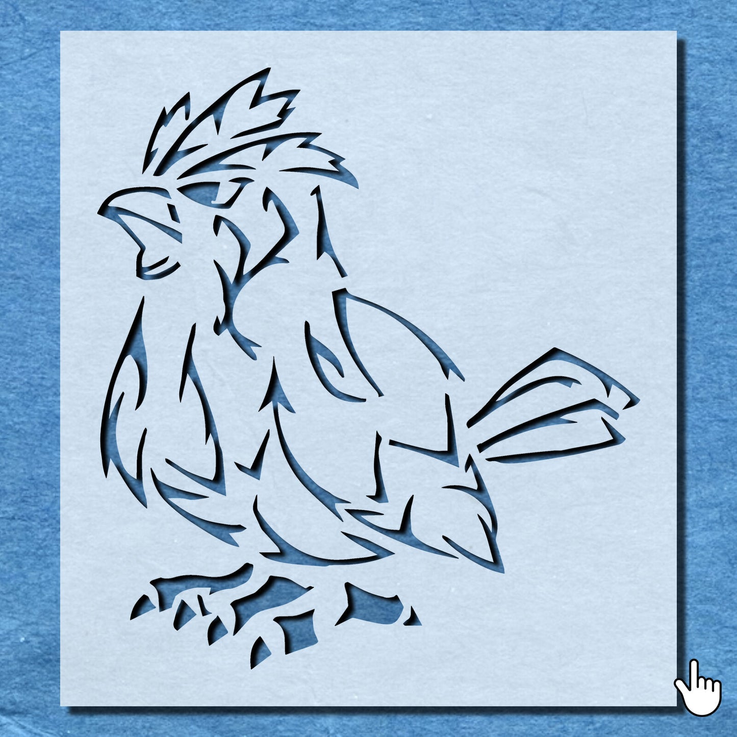 STENCIL PIDGEY POKEMON MYLAR  PAINTING WALL ART  CRAFTS  AIRBRUSH