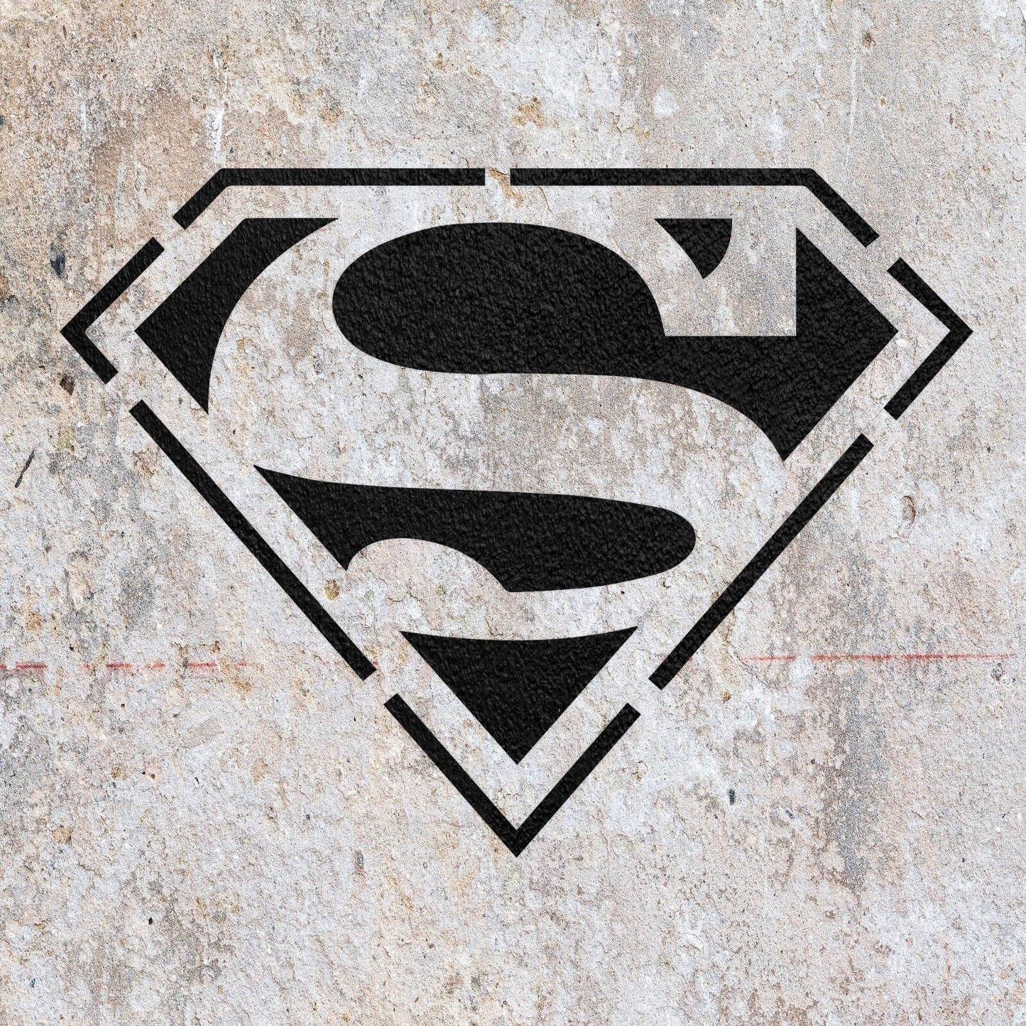 STENCIL SUPERMAN CHARACTER LOGO SIGN MYLAR  PAINTING WALL ART CRAFTS   AIRBRUSH