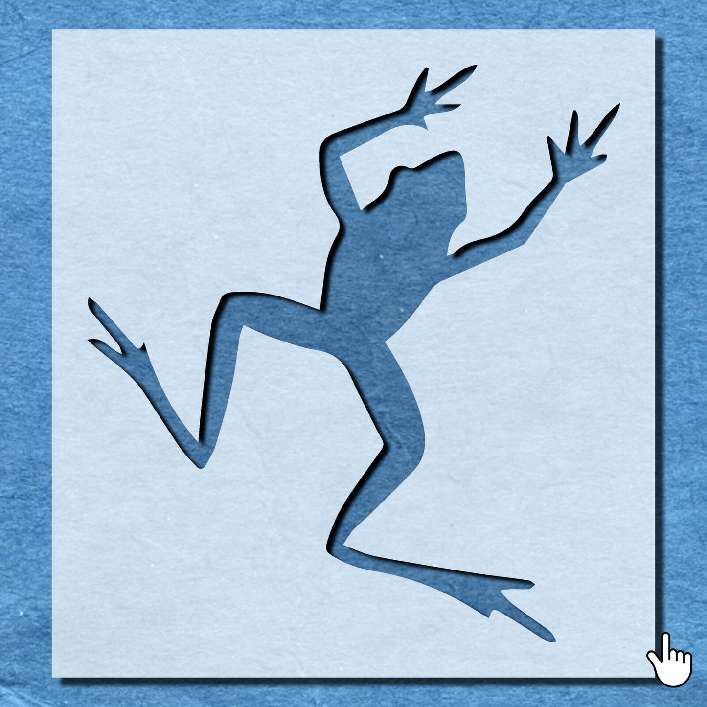 STENCIL FROG AMPHIBIAN ANIMAL MYLAR  PAINTING WALL ART  FOUR CRAFTS  AIRBRUSH