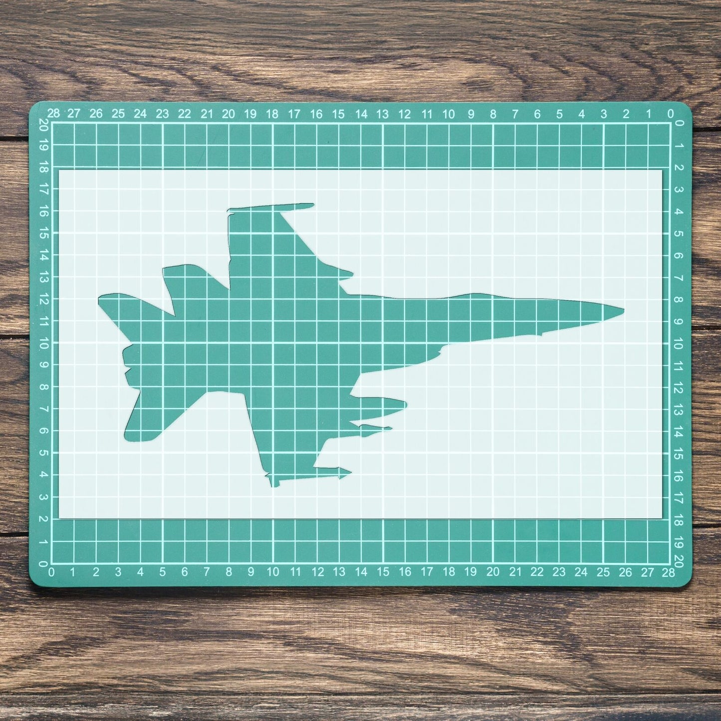 STENCIL PLANE FIGHTER JET AIRCRAFT MYLAR PAINTING WALL ART CRAFT AIRBRUSH