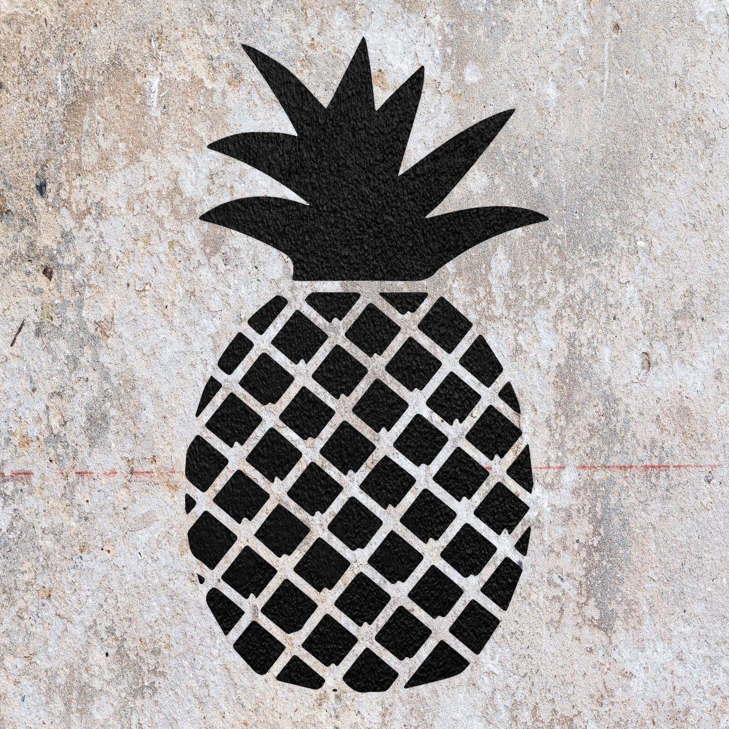 STENCIL PINEAPPLE TROPICAL FRUIT MYLAR PAINTING WALL ART CRAFTS AIRBRUSH