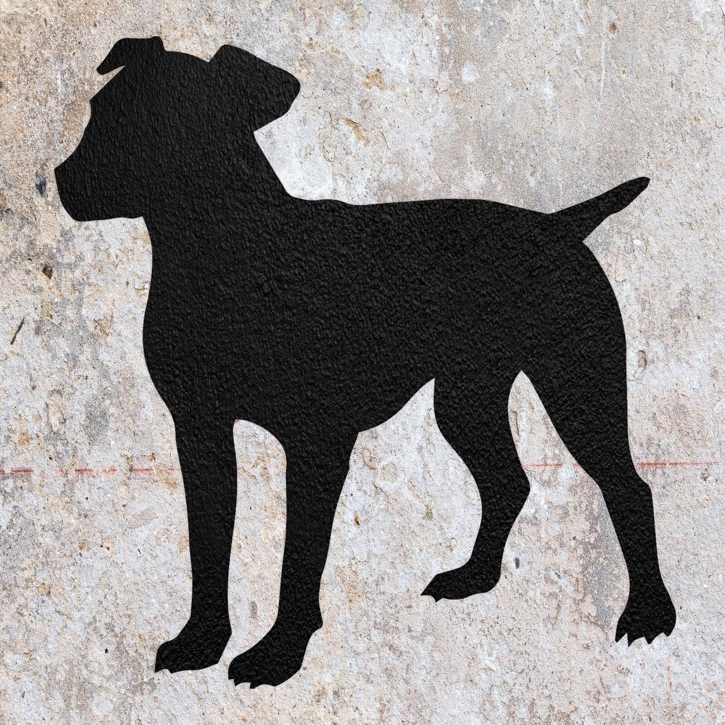 STENCIL JACK RUSSELL DOG ANIMAL MYLAR PAINTING WALL ART CRAFTS AIRBRUSH