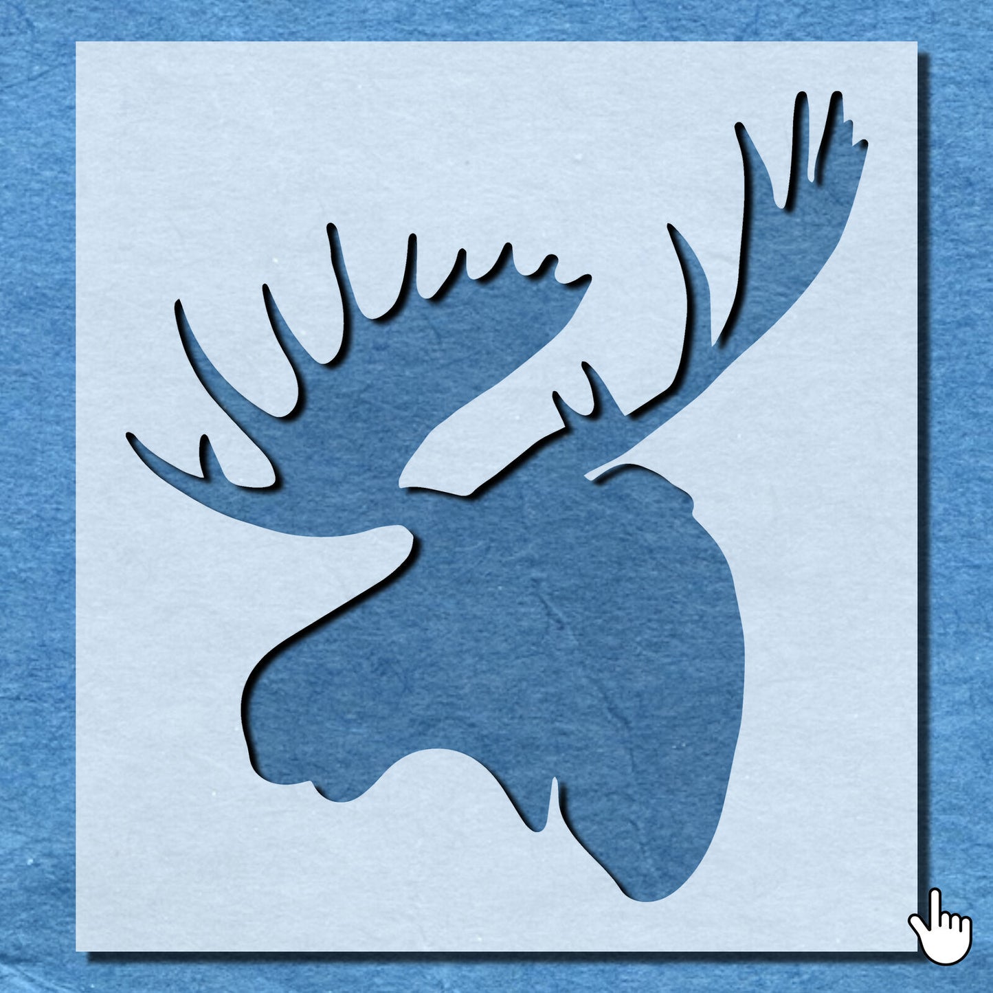 STENCIL MOOSE ANIMAL MYLAR  PAINTING WALL ART  5 CRAFTS  AIRBRUSH