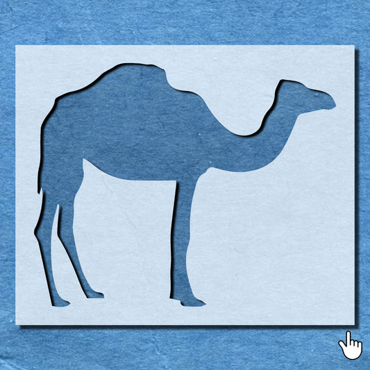 STENCIL CAMEL HUMP AFRICAN ANIMAL MYLAR  PAINTING WALL ART CRAFTS  2  AIRBRUSH