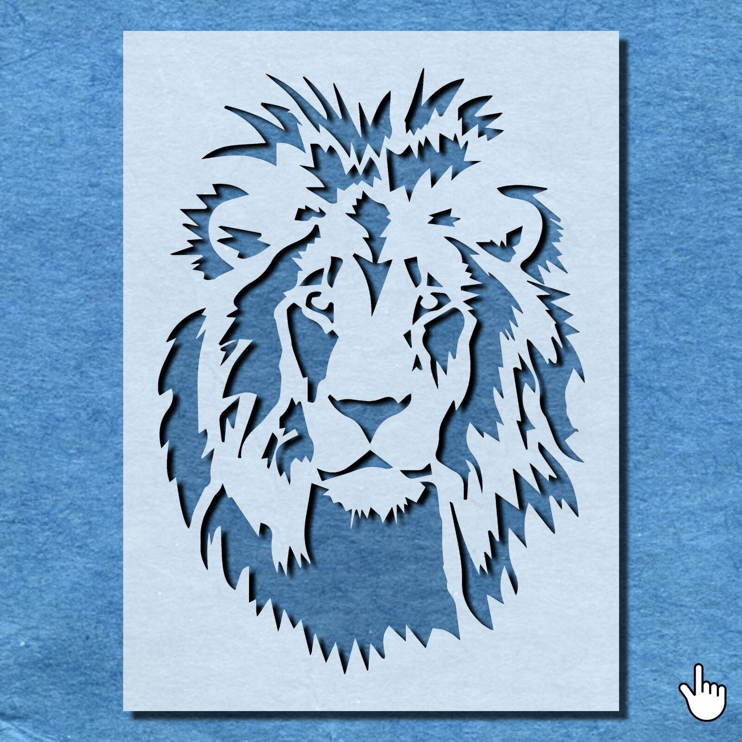 STENCIL LION ANIMAL MYLAR  PAINTING WALL ART  CRAFTS  AIRBRUSH