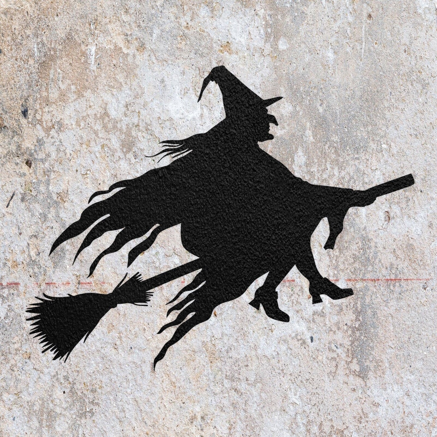 STENCIL WITCH HALLOWEEN MYLAR  PAINTING WALL ART  9 CRAFTS  AIRBRUSH