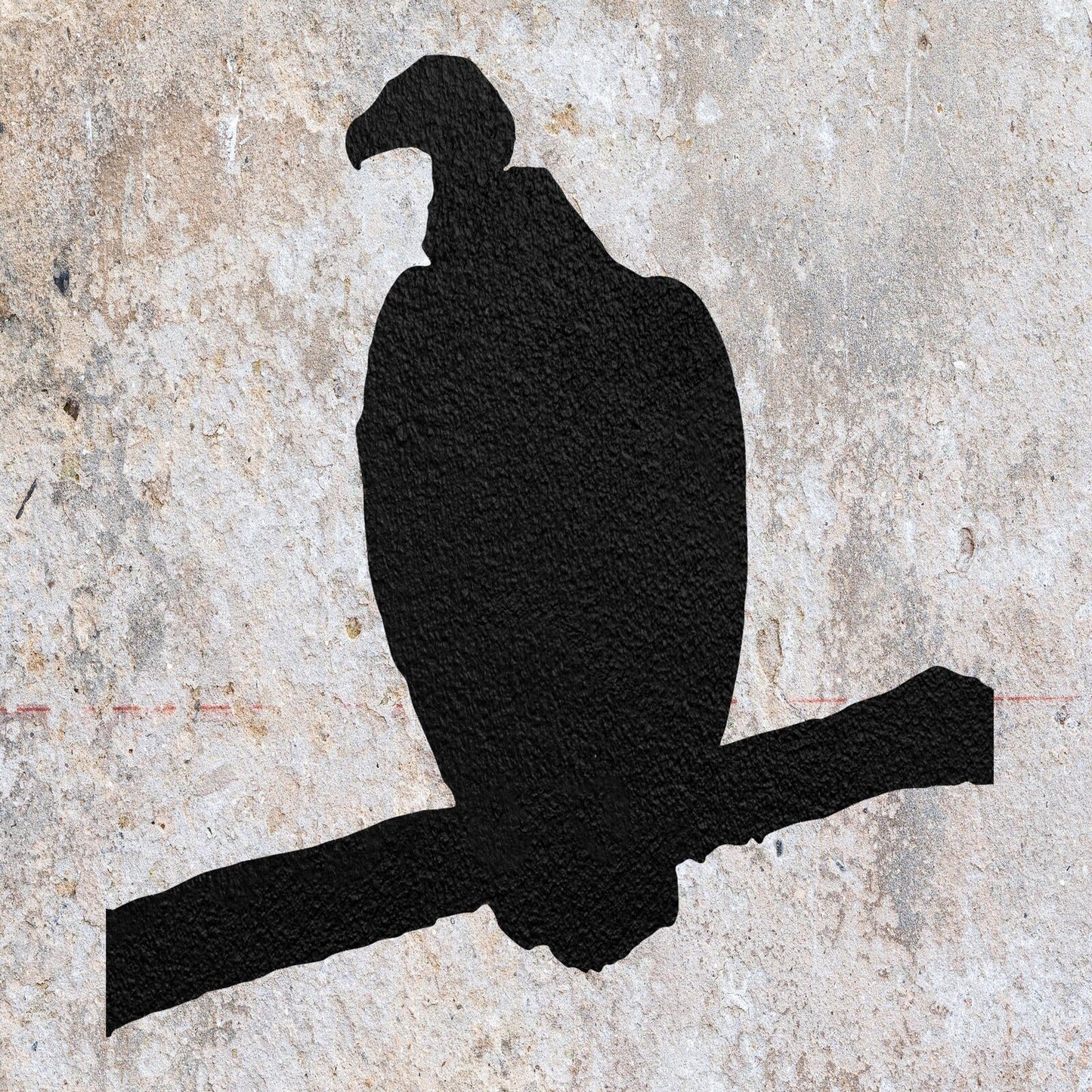 STENCIL VULTURE ANIMAL SHAPE  PAINTING WALL  2 MYLAR ART CRAFTS  AIRBRUSH