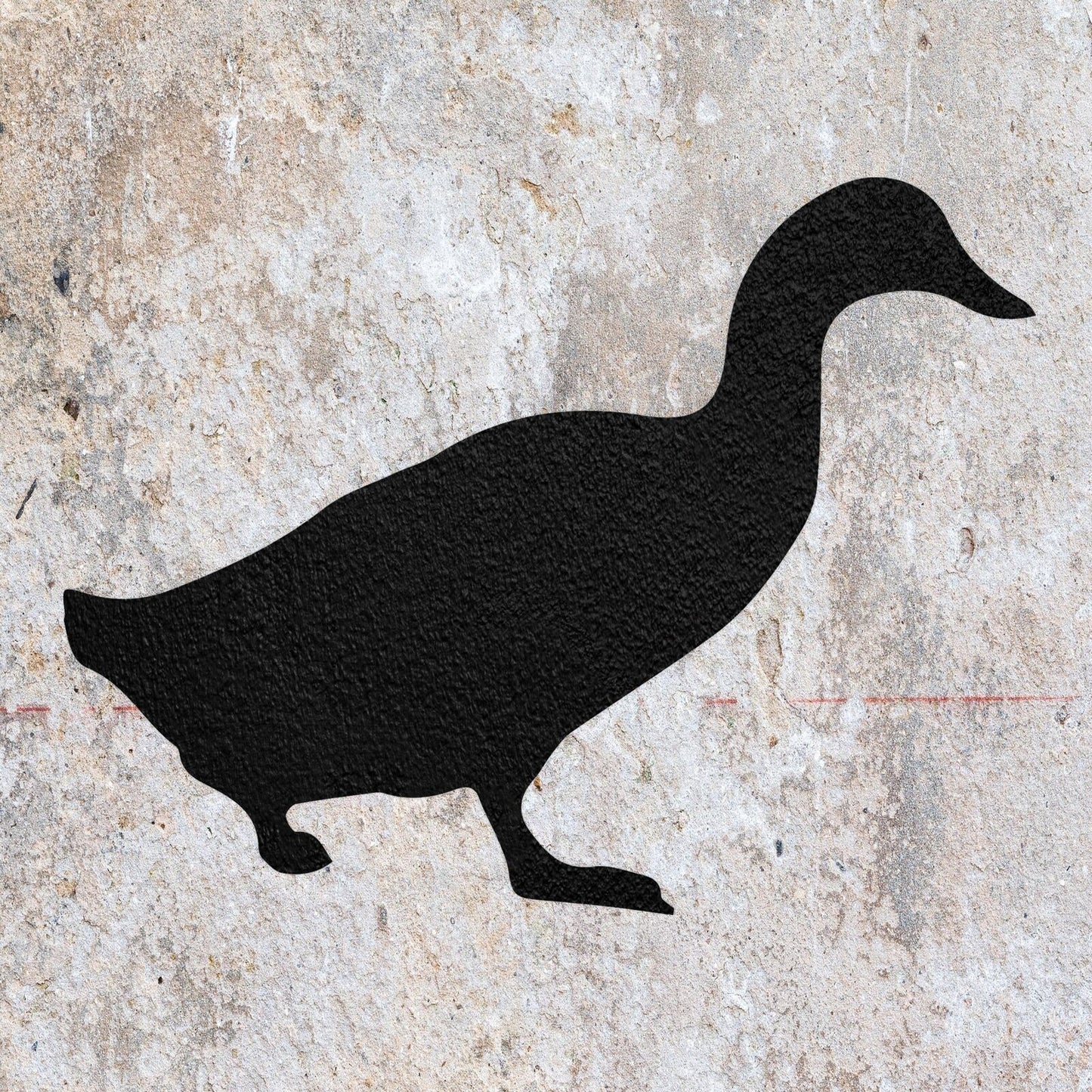 STENCIL DUCK BIRD FLYING ANIMAL MYLAR  PAINTING WALL ART  CRAFTS  AIRBRUSH