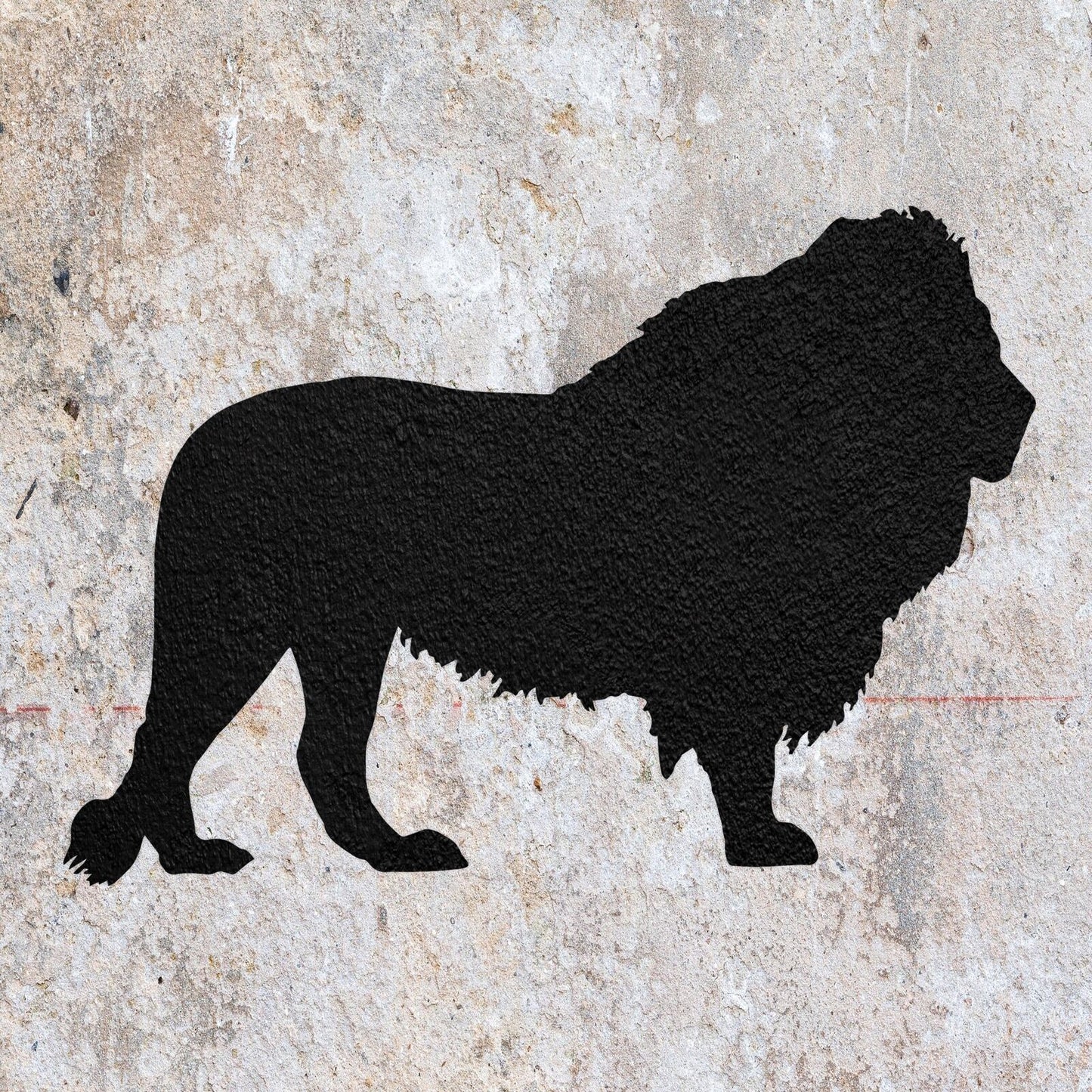 STENCIL LION ANIMAL ZOO AFRICA MYLAR  PAINTING WALL ART  CRAFTS  AIRBRUSH