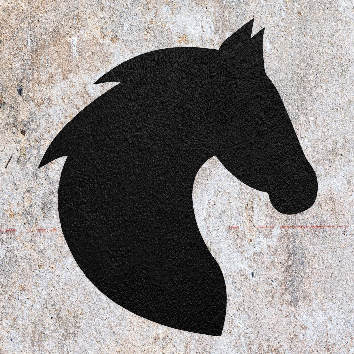 STENCIL HORSE HEAD EQUESTRIAN ANIMAL MYLAR PAINTING WALL ART CRAFTS AIRBRUSH