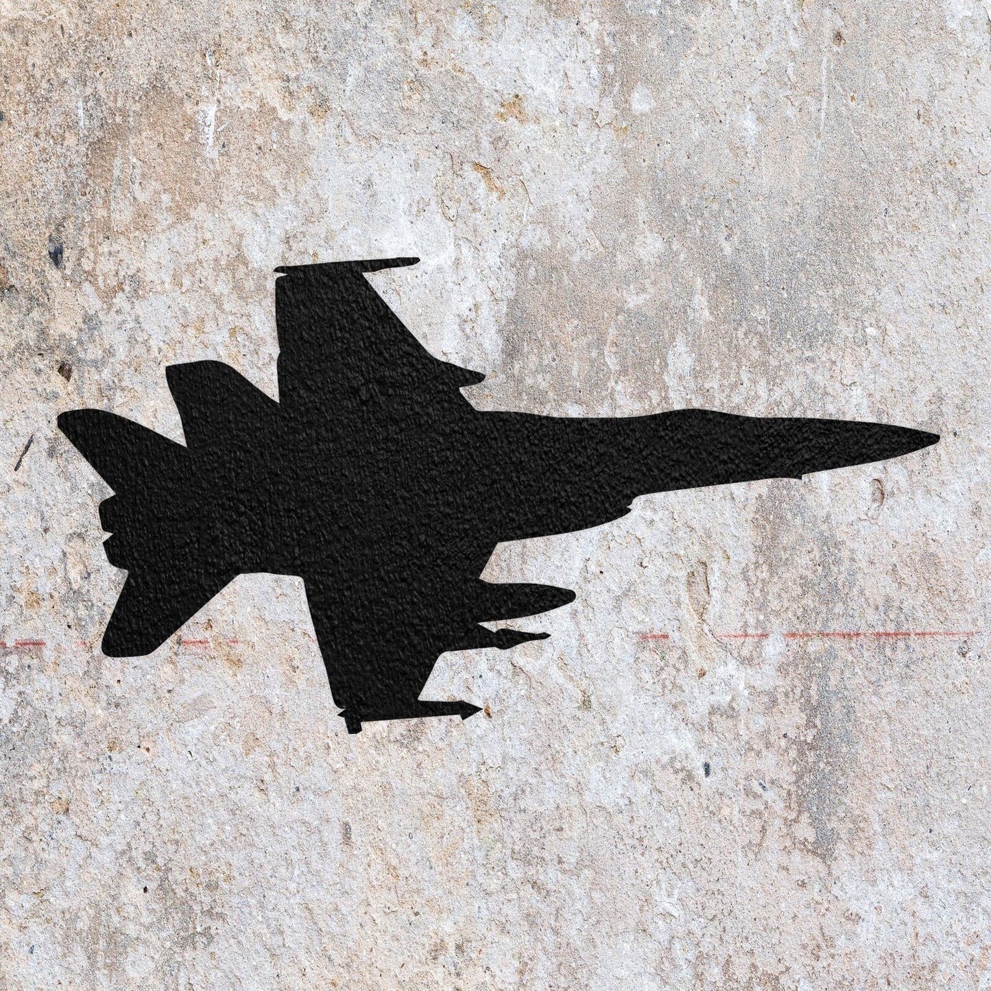 STENCIL PLANE FIGHTER JET AIRCRAFT MYLAR PAINTING WALL ART CRAFT AIRBRUSH