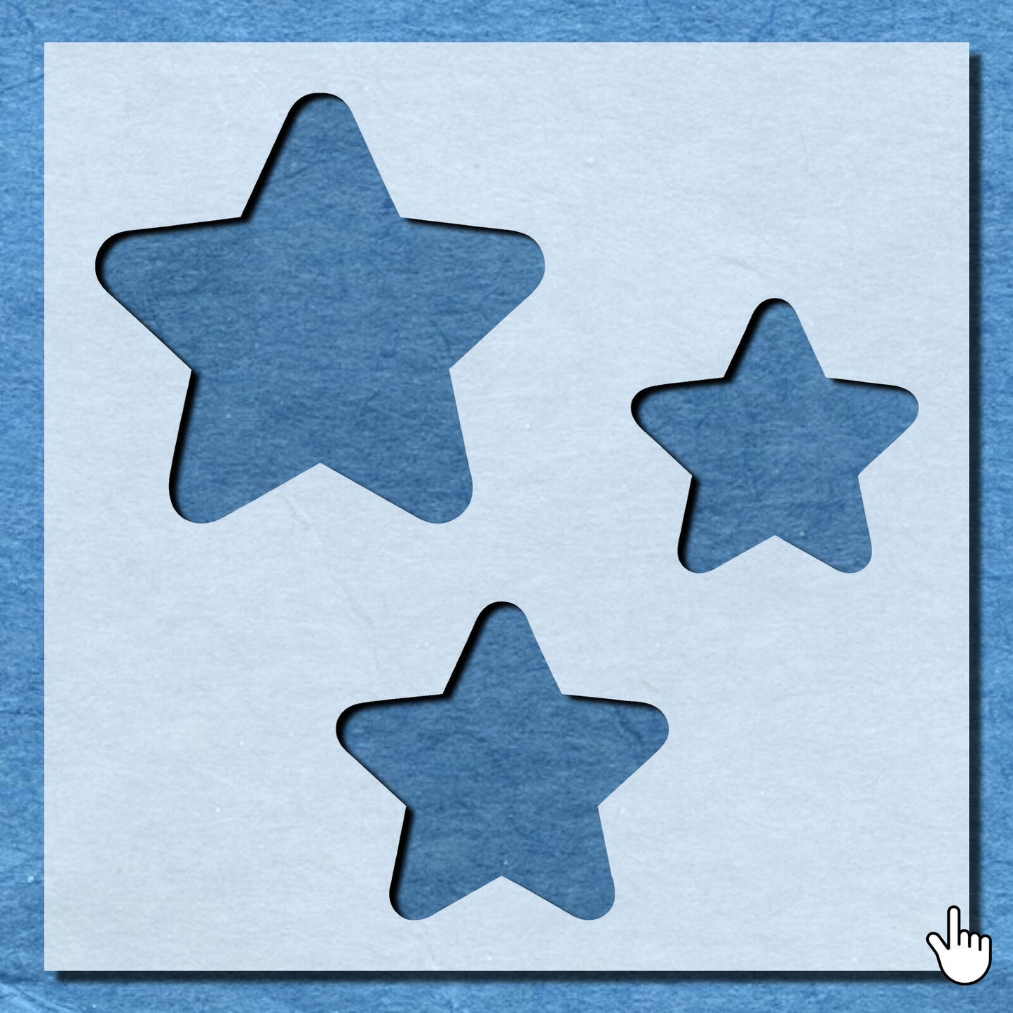 STENCIL STAR STAR SHAPE MYLAR  PAINTING WALL ART  CRAFTS  AIRBRUSH