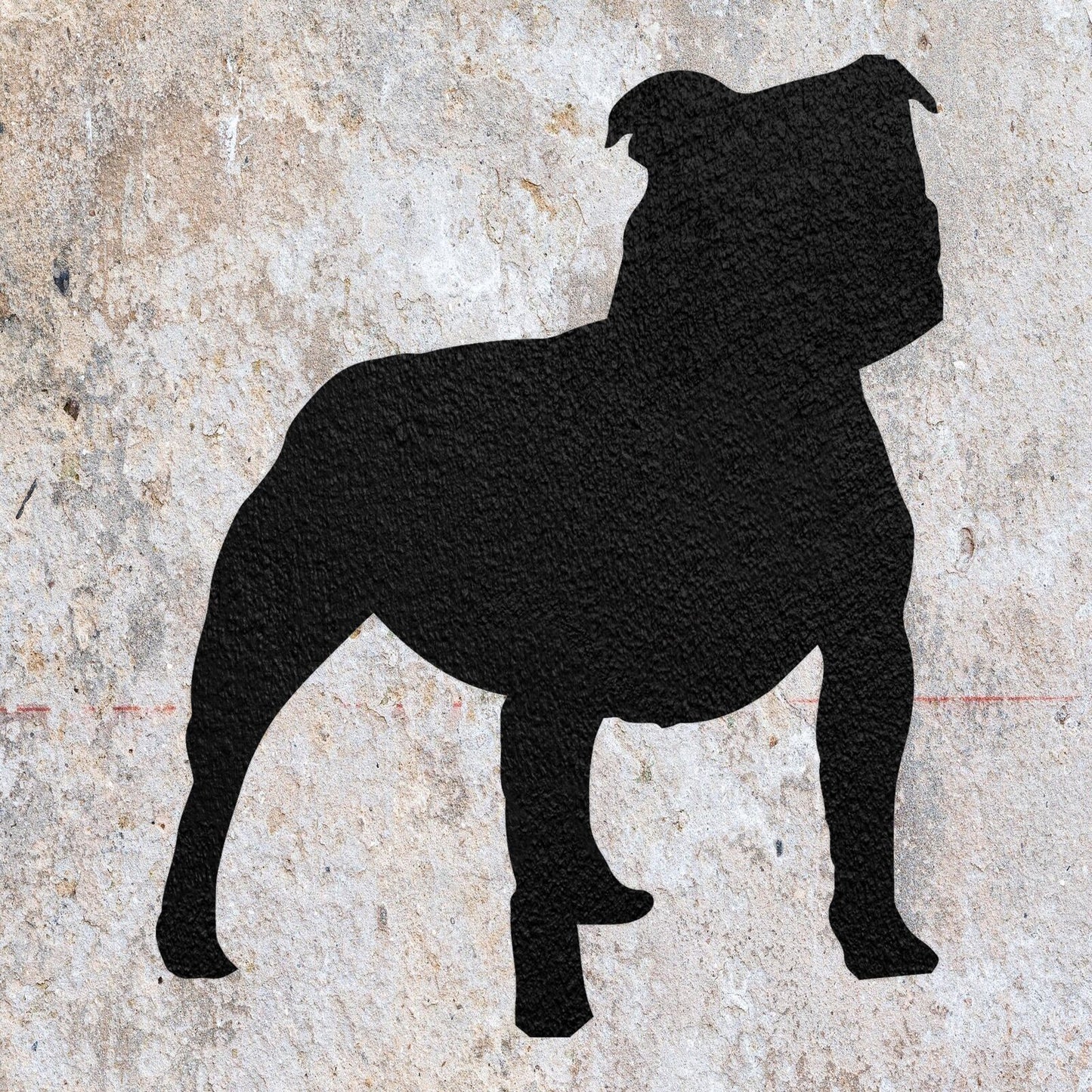 STENCIL STAFFORDSHIRE BULL TERRIER MYLAR WALL ART HOME DECOR ART CRAFT AIRBRUSH