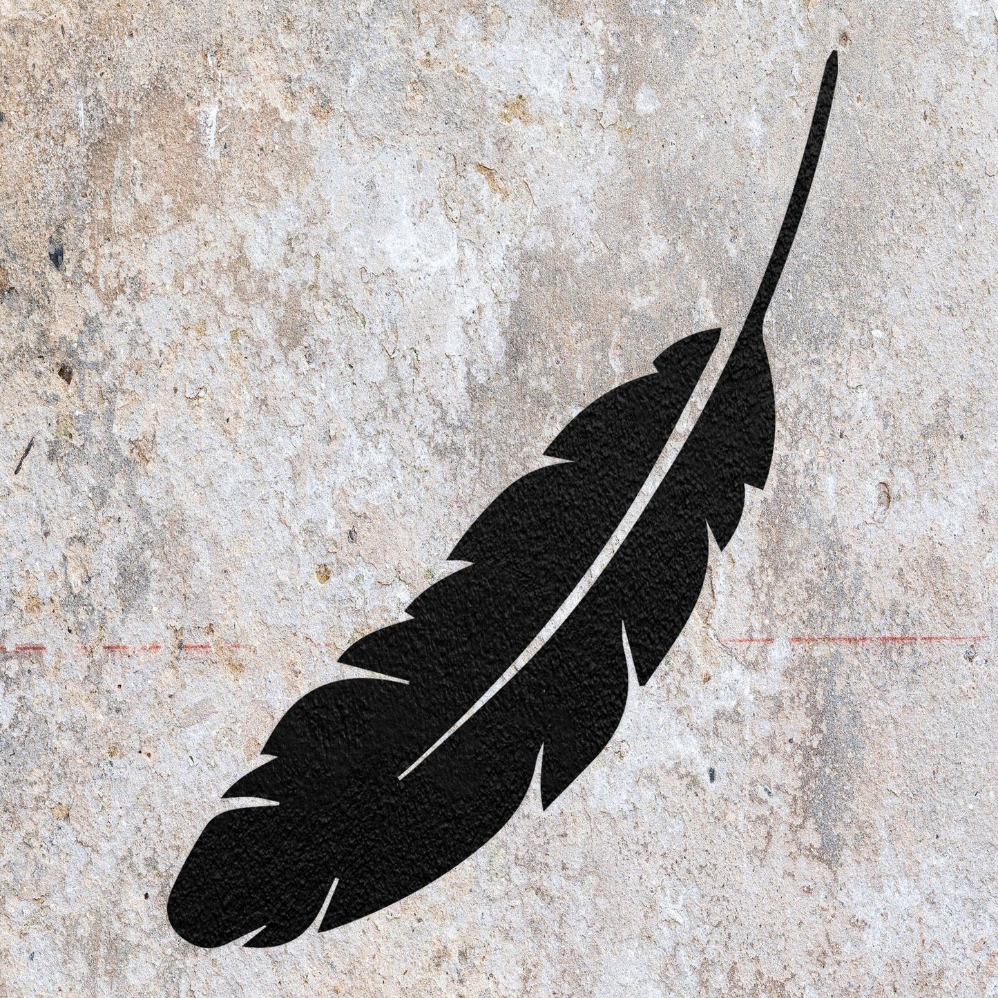 STENCIL FEATHER BIRD ANIMAL WING MYLAR  PAINTING WALL ART CRAFTS  2  AIRBRUSH