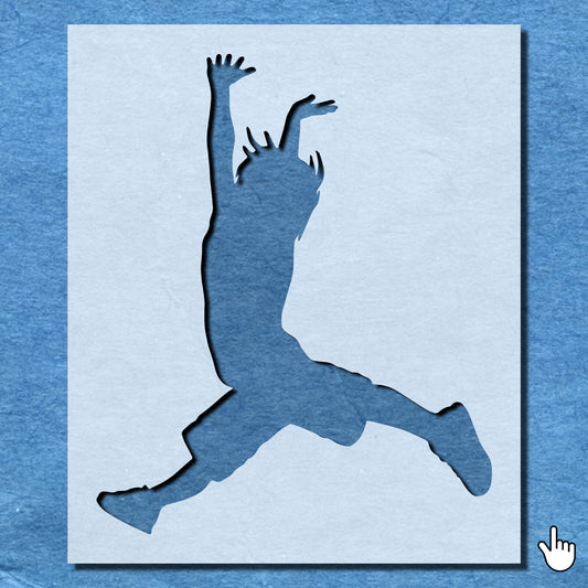 STENCIL KID HAND STAND MYLAR  PAINTING WALL ART CRAFTS   AIRBRUSH