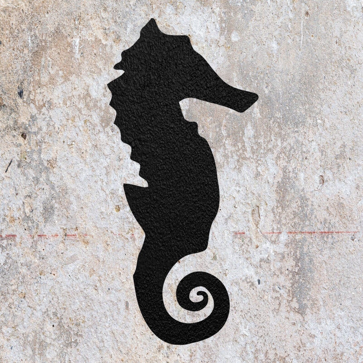 STENCIL SEA HORSE PRETTY SEA ANIMAL MYLAR PAINTING WALL ART CRAFTS 1 AIRBRUSH