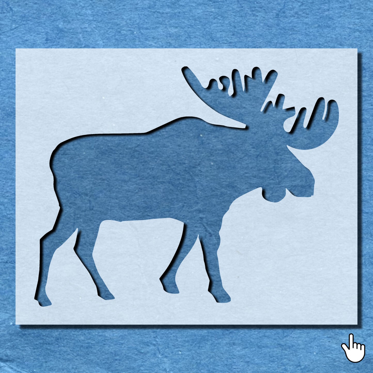 STENCIL MOOSE ANIMAL MYLAR  PAINTING WALL ART  CRAFTS  AIRBRUSH