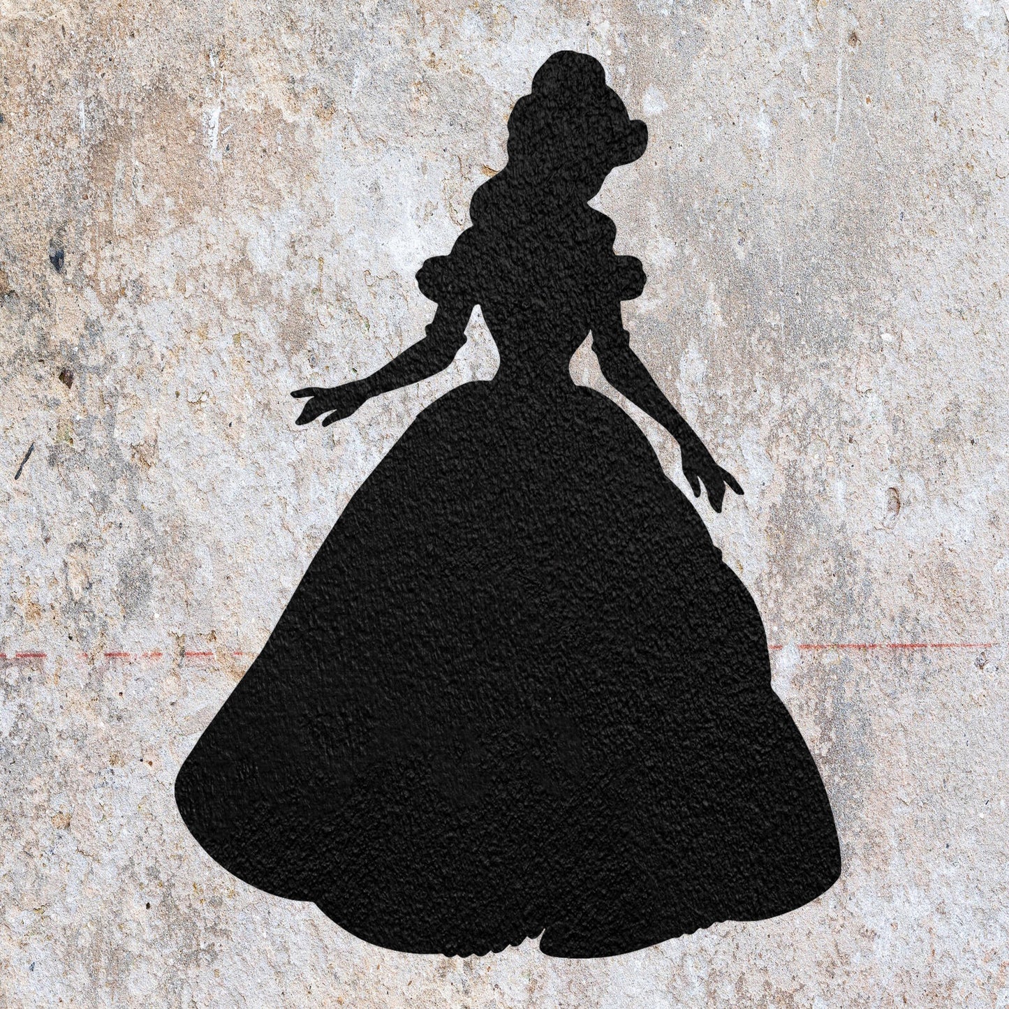 STENCIL CINDERELLA MYLAR  PAINTING WALL ART  CRAFTS  AIRBRUSH