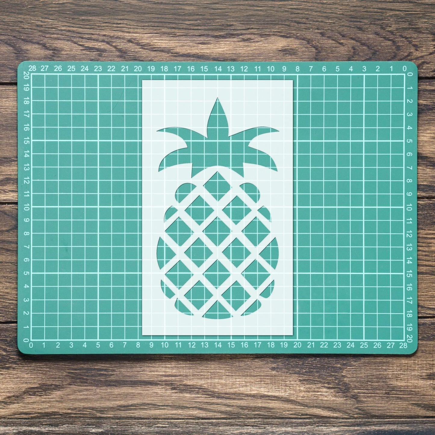 STENCIL PINEAPPLE TROPICAL FRUIT MYLAR PAINTING WALL ART CRAFTS AIRBRUSH