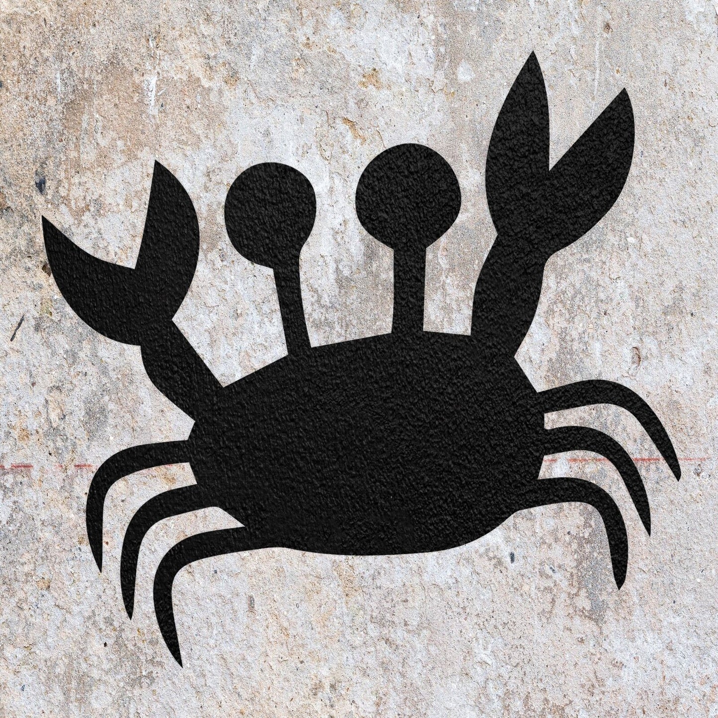 STENCIL CRAB SEA LIFE MYLAR  PAINTING WALL ART  5 CRAFTS  AIRBRUSH