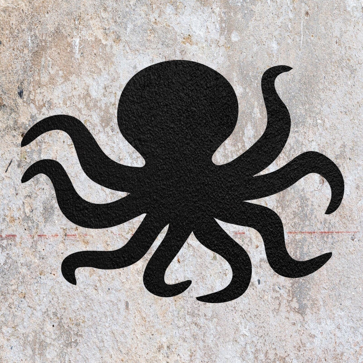 STENCIL OCTOPUS LEG SEA ANIMAL MYLAR PAINTING WALL ART CRAFTS 2 AIRBRUSH