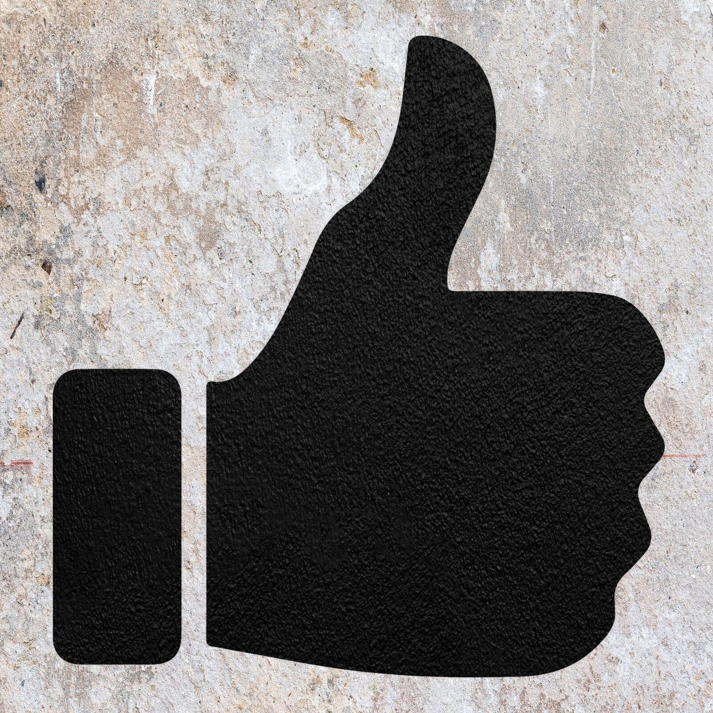 STENCIL THUMBS UP FB SIGN MYLAR  PAINTING WALL ART  CRAFTS  AIRBRUSH