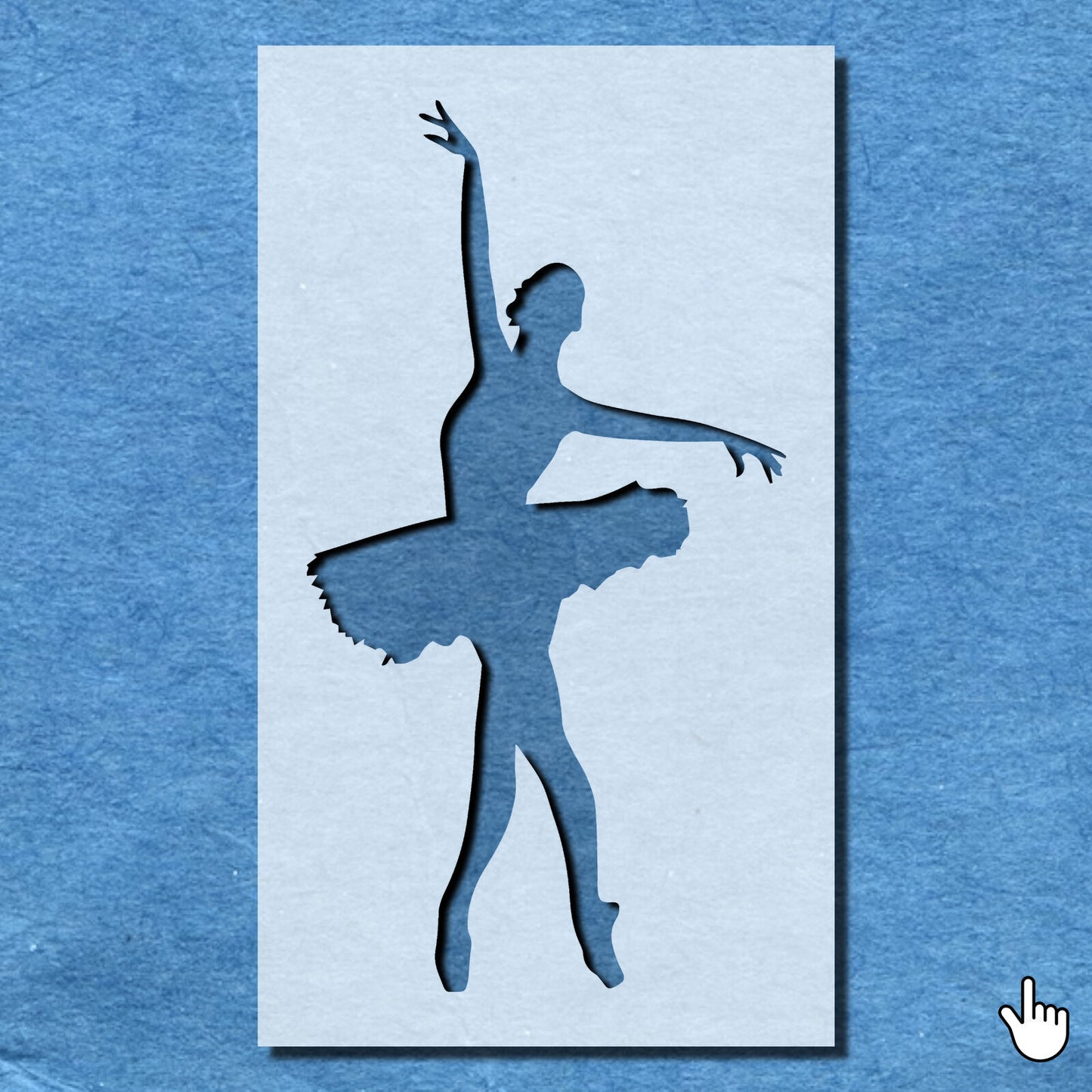 STENCIL BALLERINA BALLET CROISE DANCING DANCER MYLAR ART CRAFT  AIRBRUSH