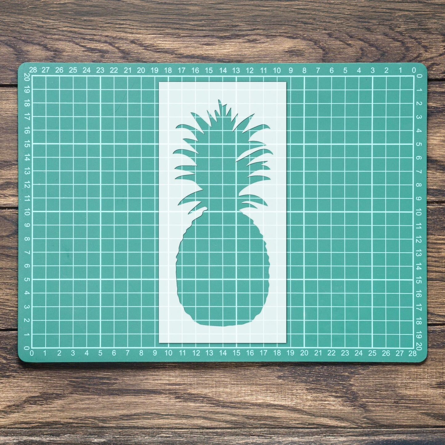 STENCIL PINEAPPLE TROPICAL FRUIT MYLAR  PAINTING WALL ART CRAFTS  ONE  AIRBRUSH