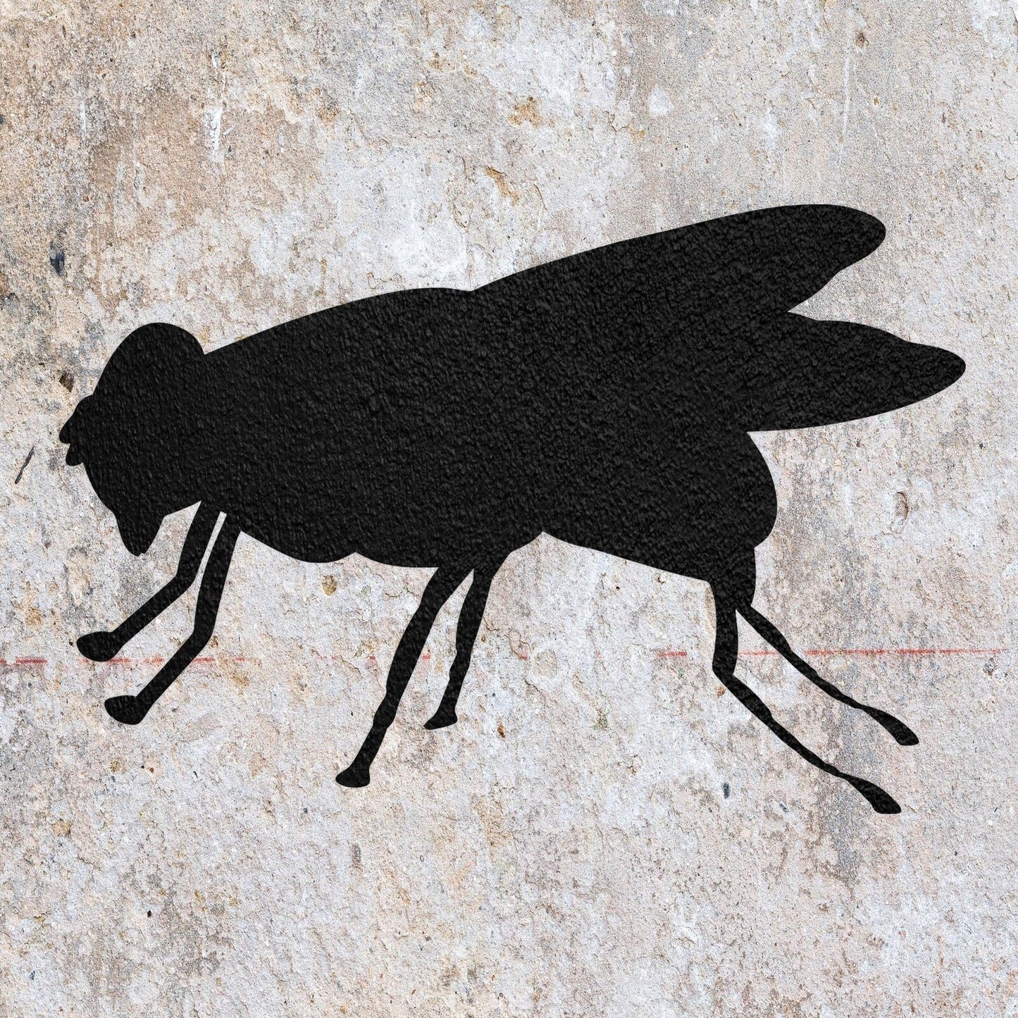 STENCIL FLY INSECT BUG MYLAR  PAINTING WALL ART  CRAFTS  AIRBRUSH