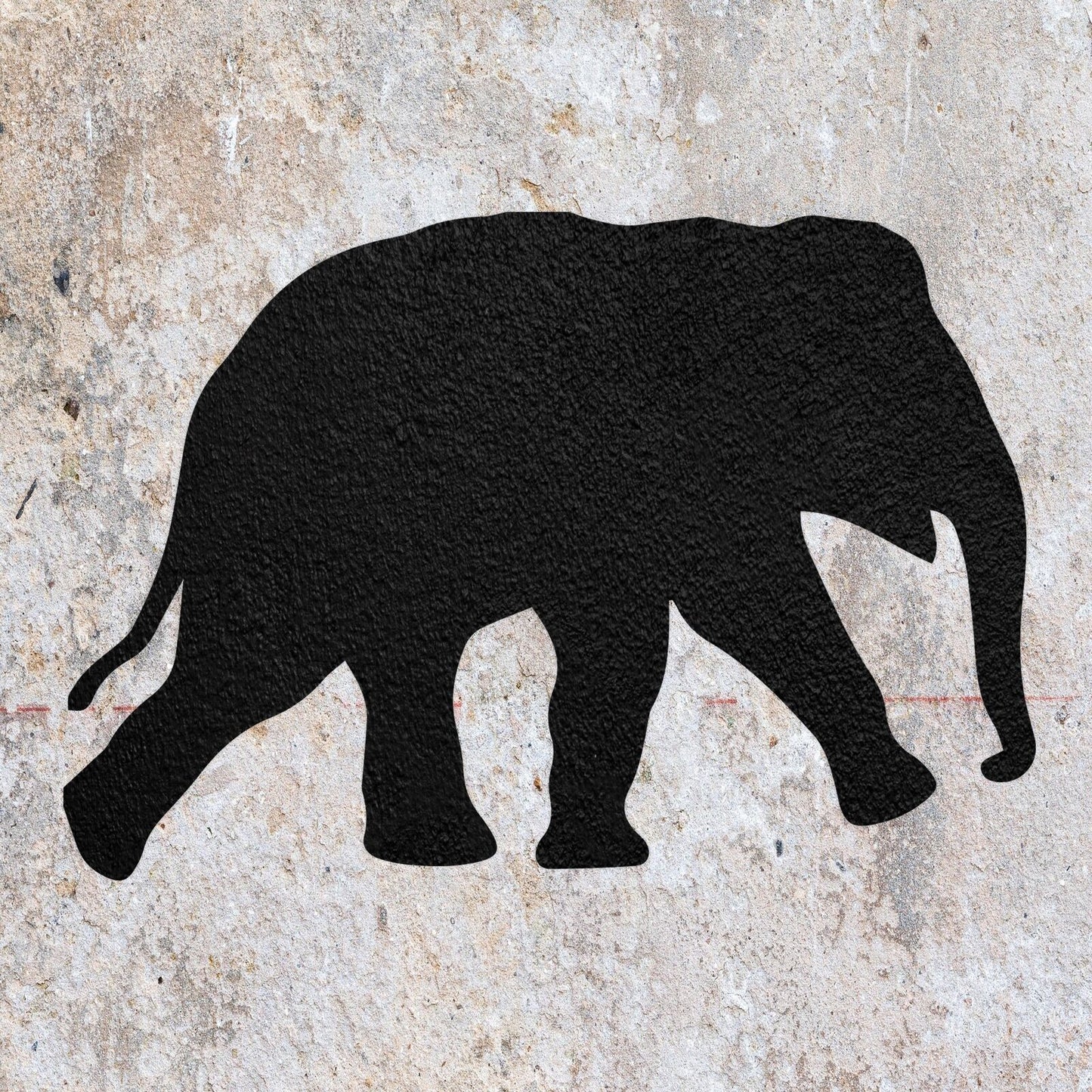 STENCIL ELEPHANT MYLAR  PAINTING WALL ART  3 CRAFTS  AIRBRUSH