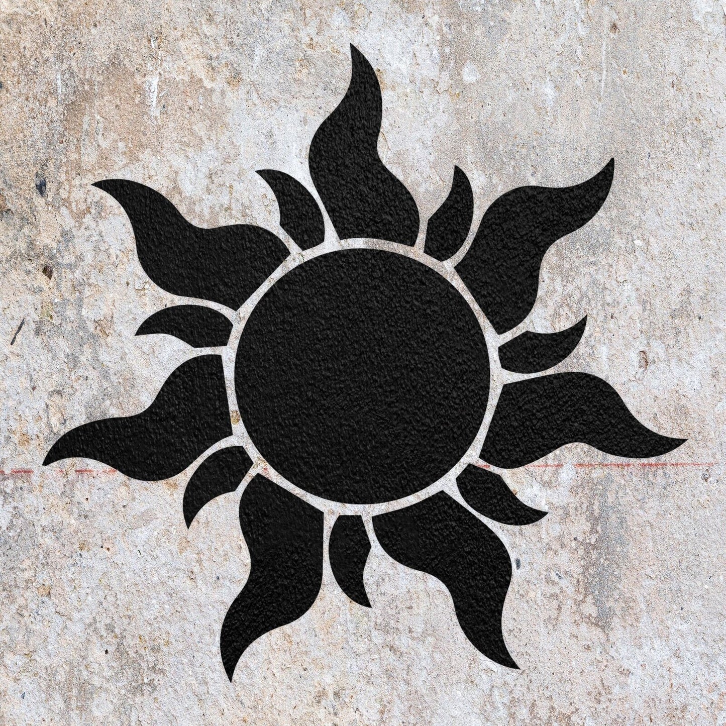 STENCIL SUN SHINE HOT SKY SUNNY SHAPE MYLAR PAINTING WALL ART CRAFTS 4 AIRBRUSH