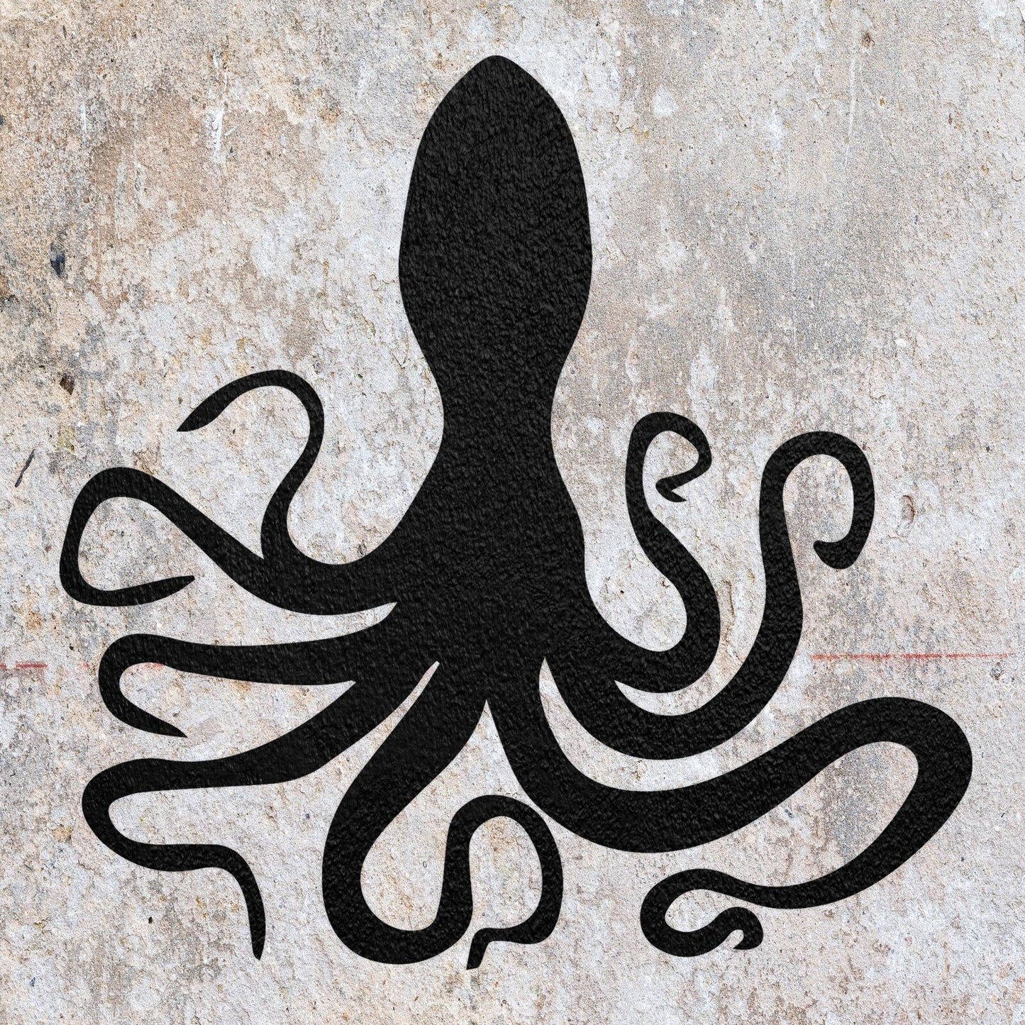 STENCIL OCTOPUS LEG SEA ANIMAL MYLAR PAINTING WALL ART CRAFTS 3 AIRBRUSH