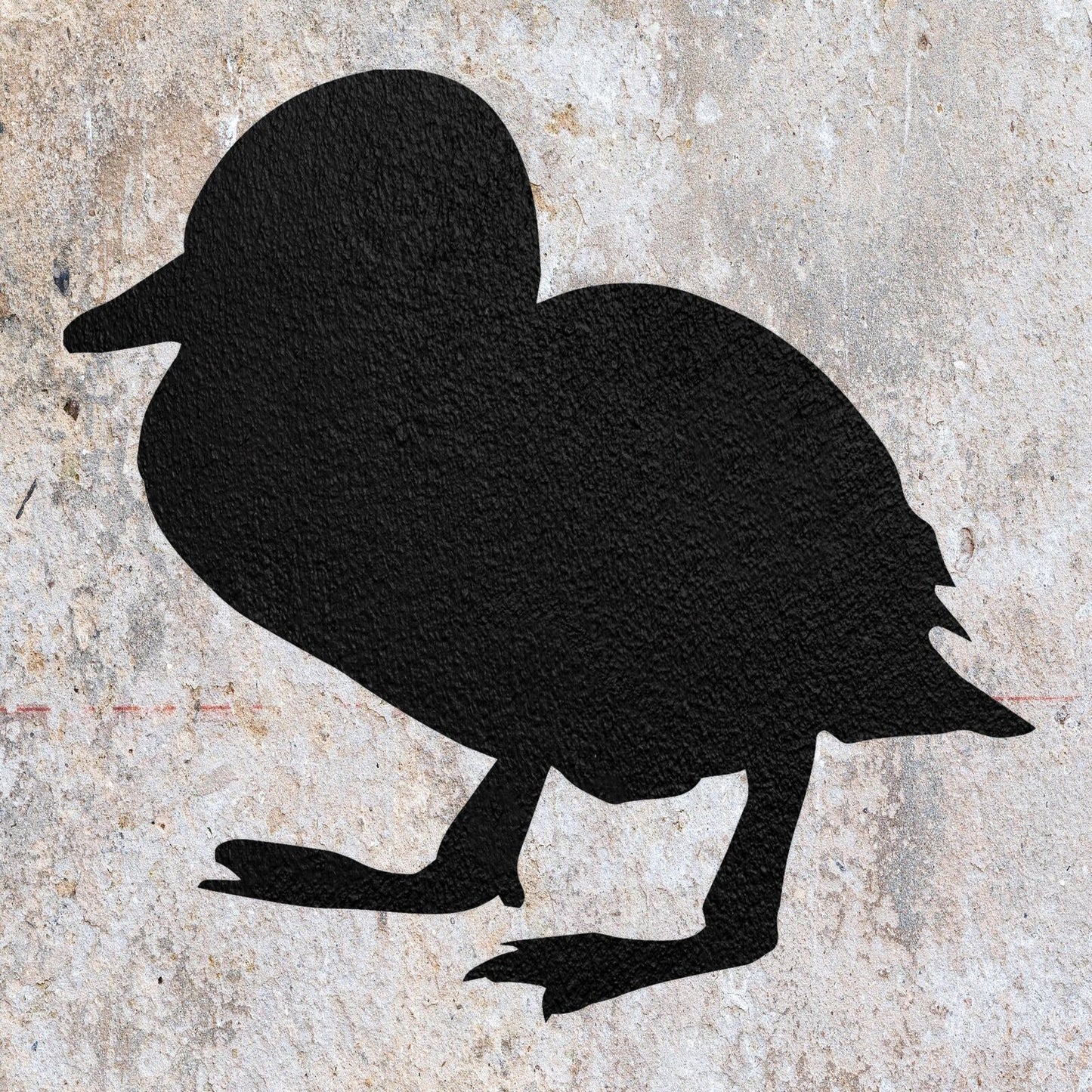 STENCIL DUCKLING BIRD FLYING ANIMAL MYLAR PAINTING WALL ART CRAFTS AIRBRUSH