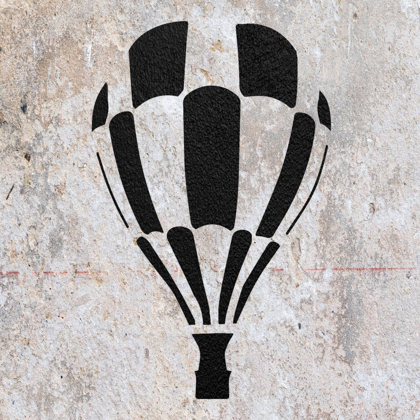 STENCIL HOT AIR BALLOON MYLAR  PAINTING WALL ART  CRAFTS  AIRBRUSH