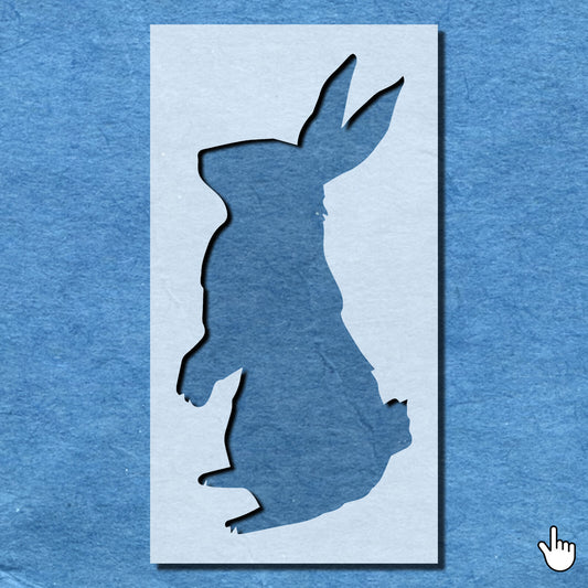 STENCIL RABBIT ANIMAL MYLAR  PAINTING WALL ART  4 CRAFTS  AIRBRUSH