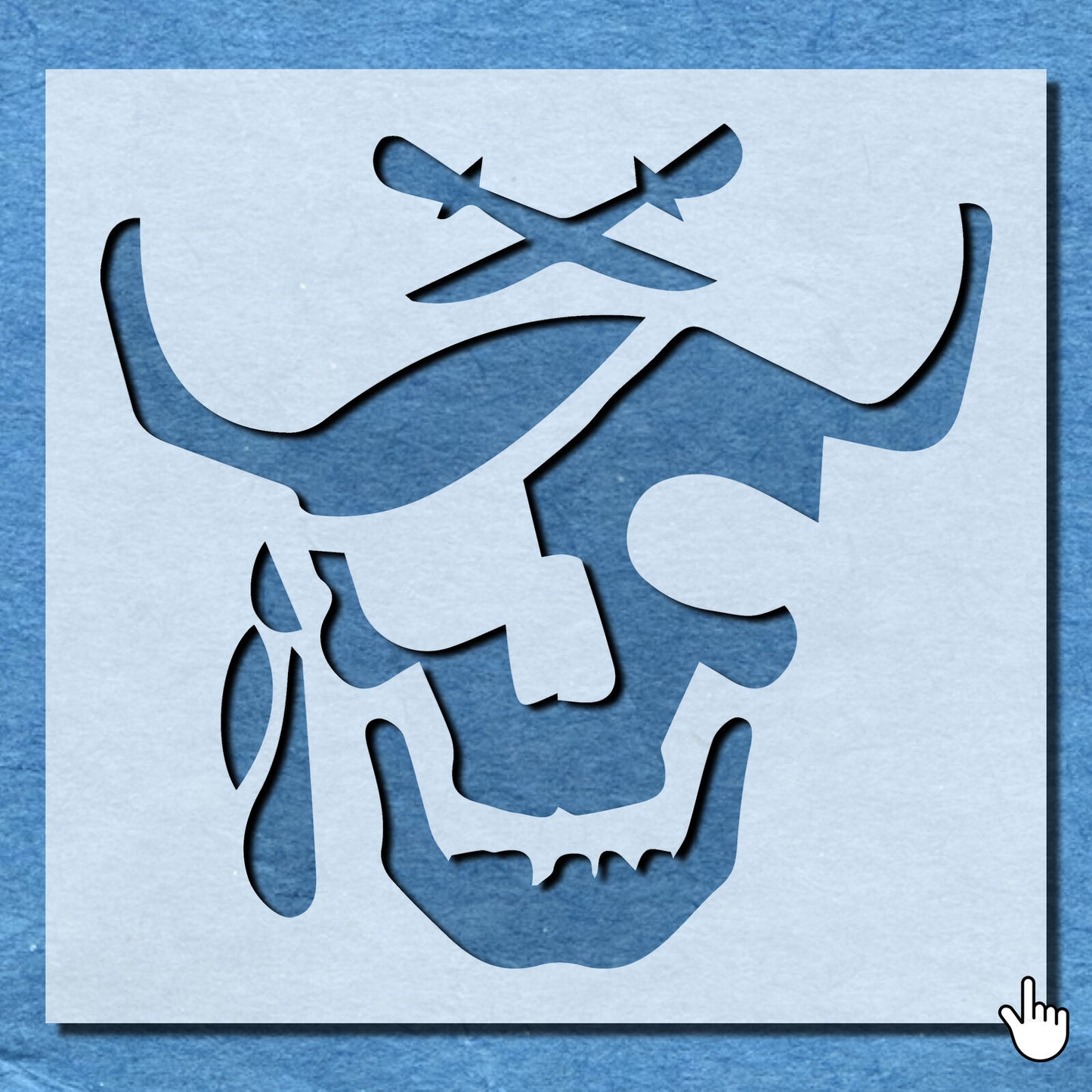 STENCIL PIRATE SKULL BS SWORD PATCH MYLAR PAINTING WALL ART CRAFTS  AIRBRUSH