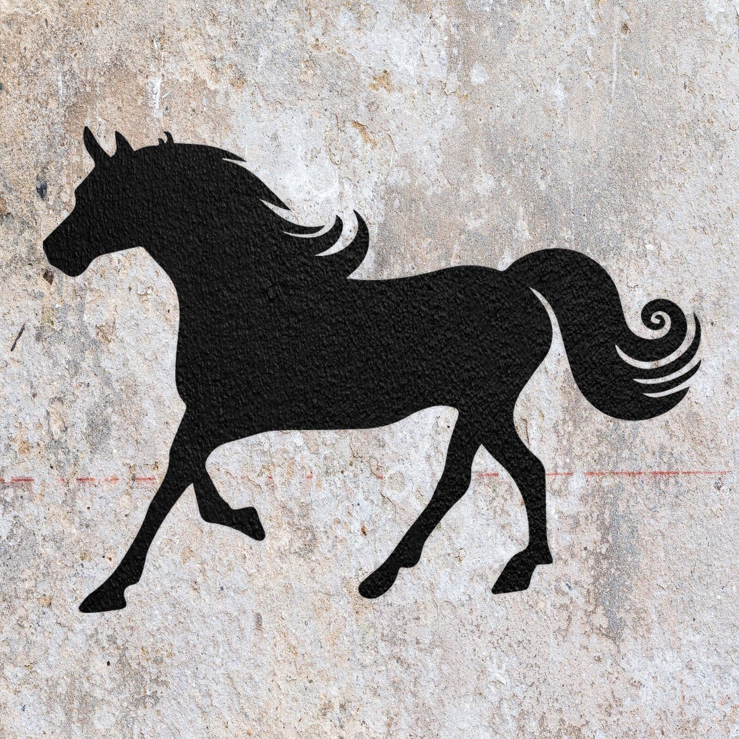 STENCIL HORSE EQUESTRIAN ANIMAL MYLAR  PAINTING WALL ART  CRAFTS  AIRBRUSH