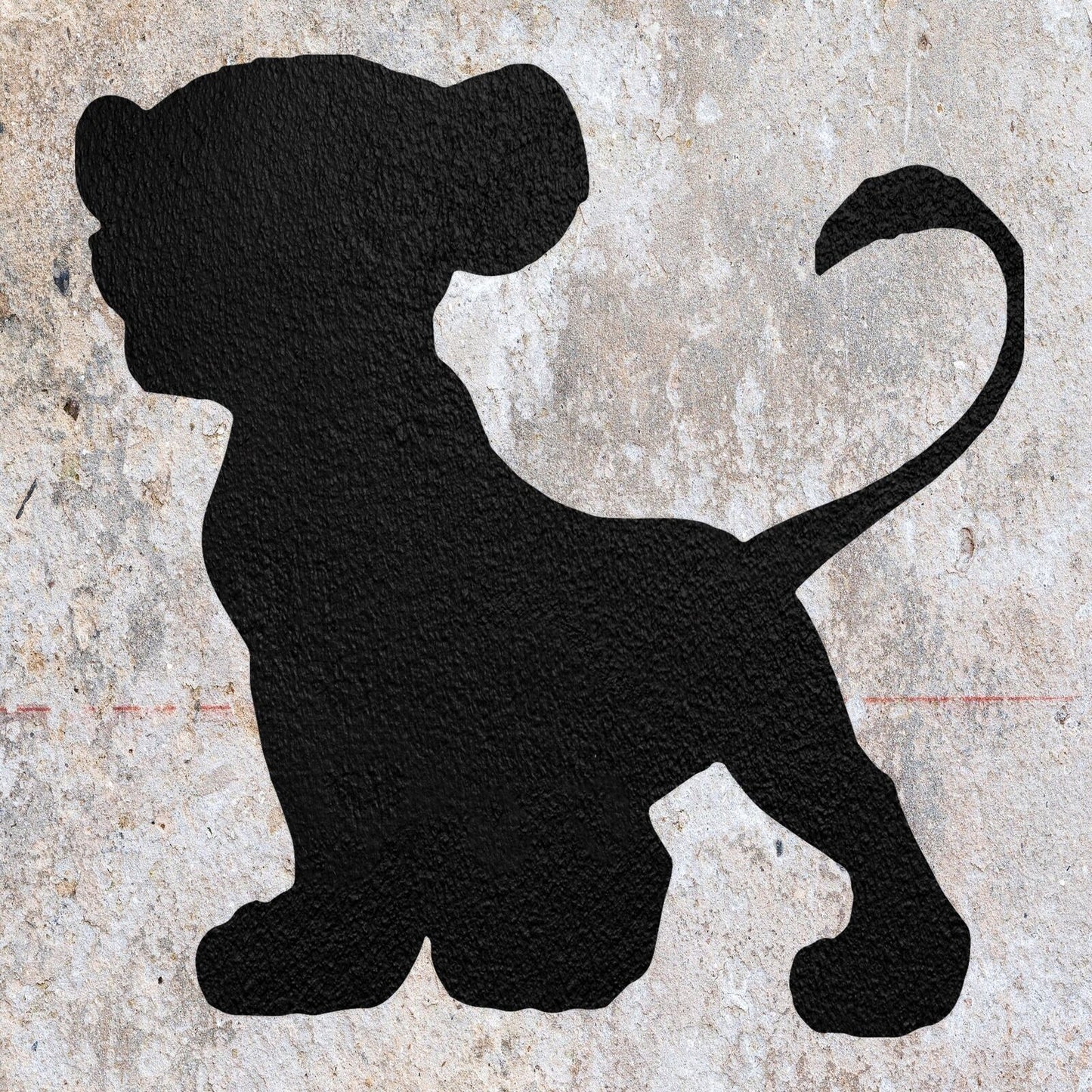 STENCIL DISNEY SIMBA LION CUB MYLAR  PAINTING WALL ART  CRAFTS  AIRBRUSH